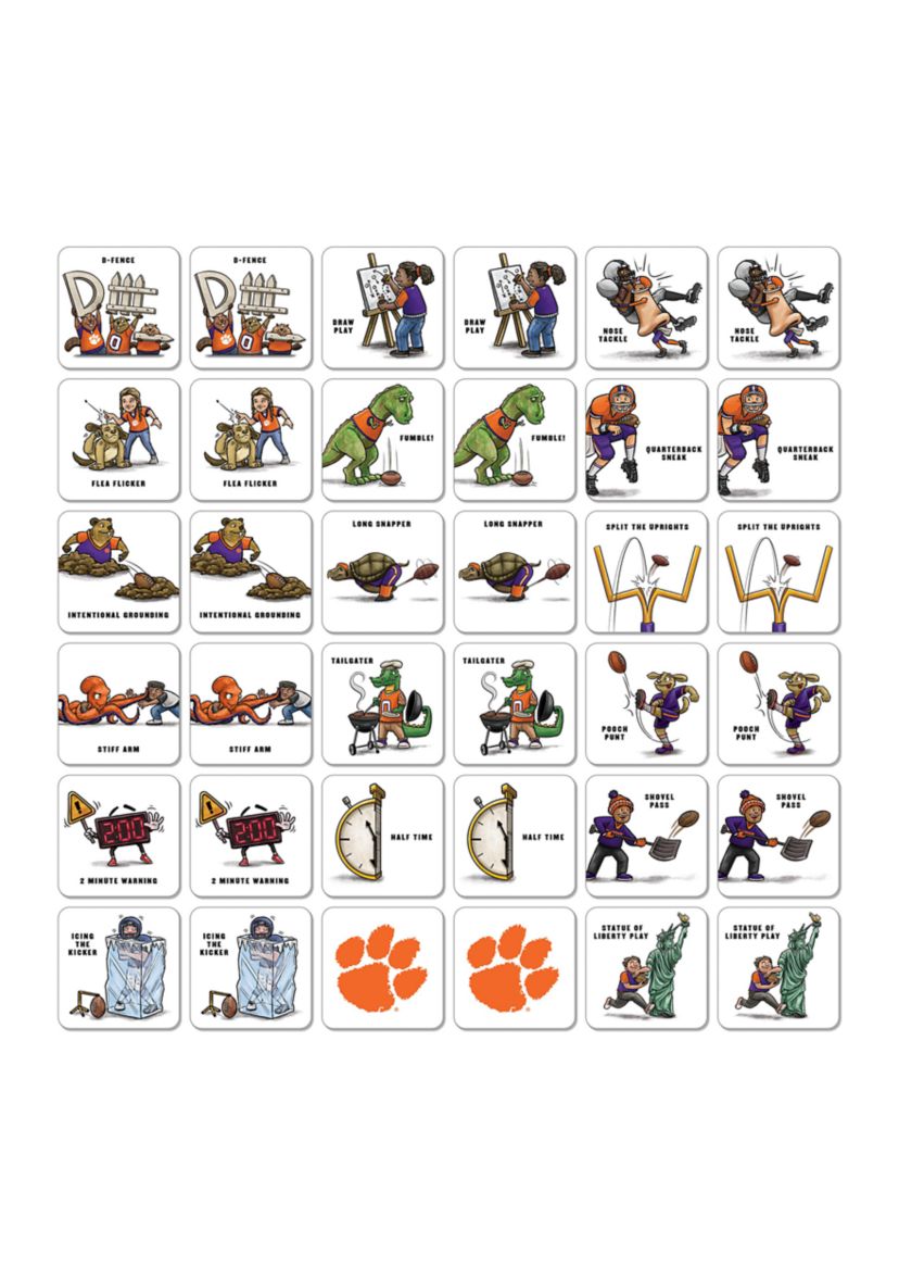 YouTheFan NCAA Clemson Tigers Licensed Memory Match Game