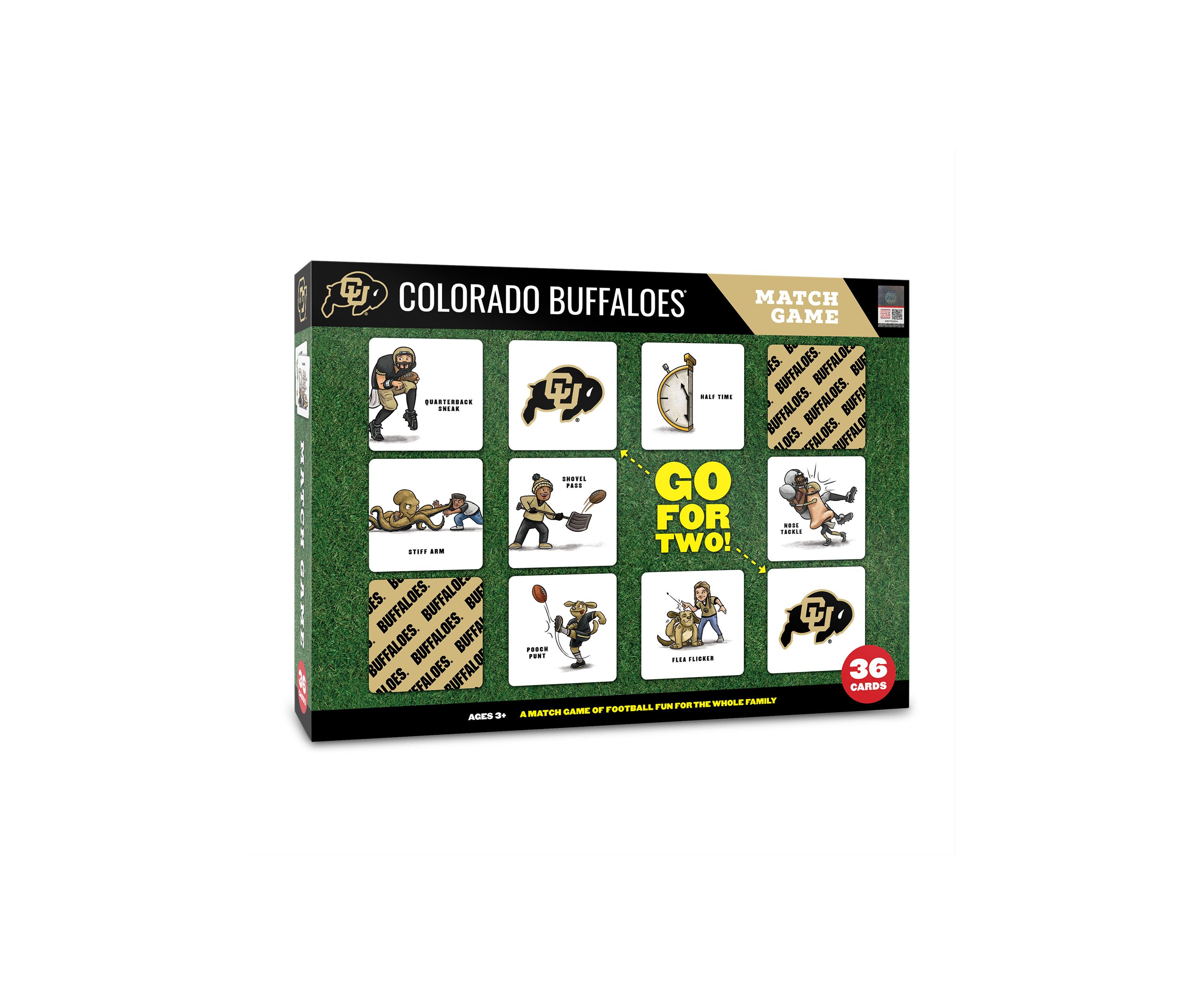 YouTheFan NCAA Colorado Buffaloes Licensed Memory Match Game