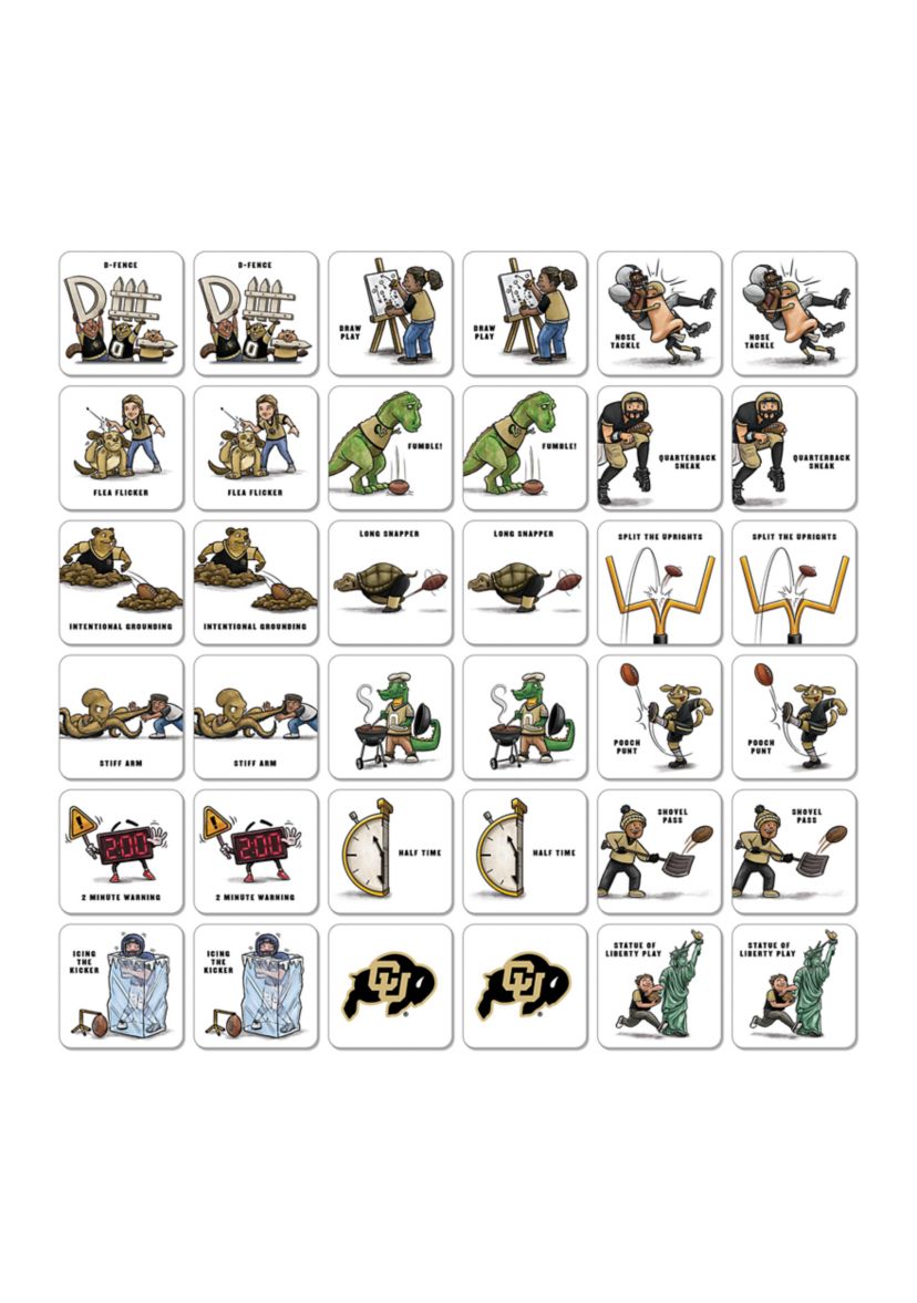 YouTheFan NCAA Colorado Buffaloes Licensed Memory Match Game