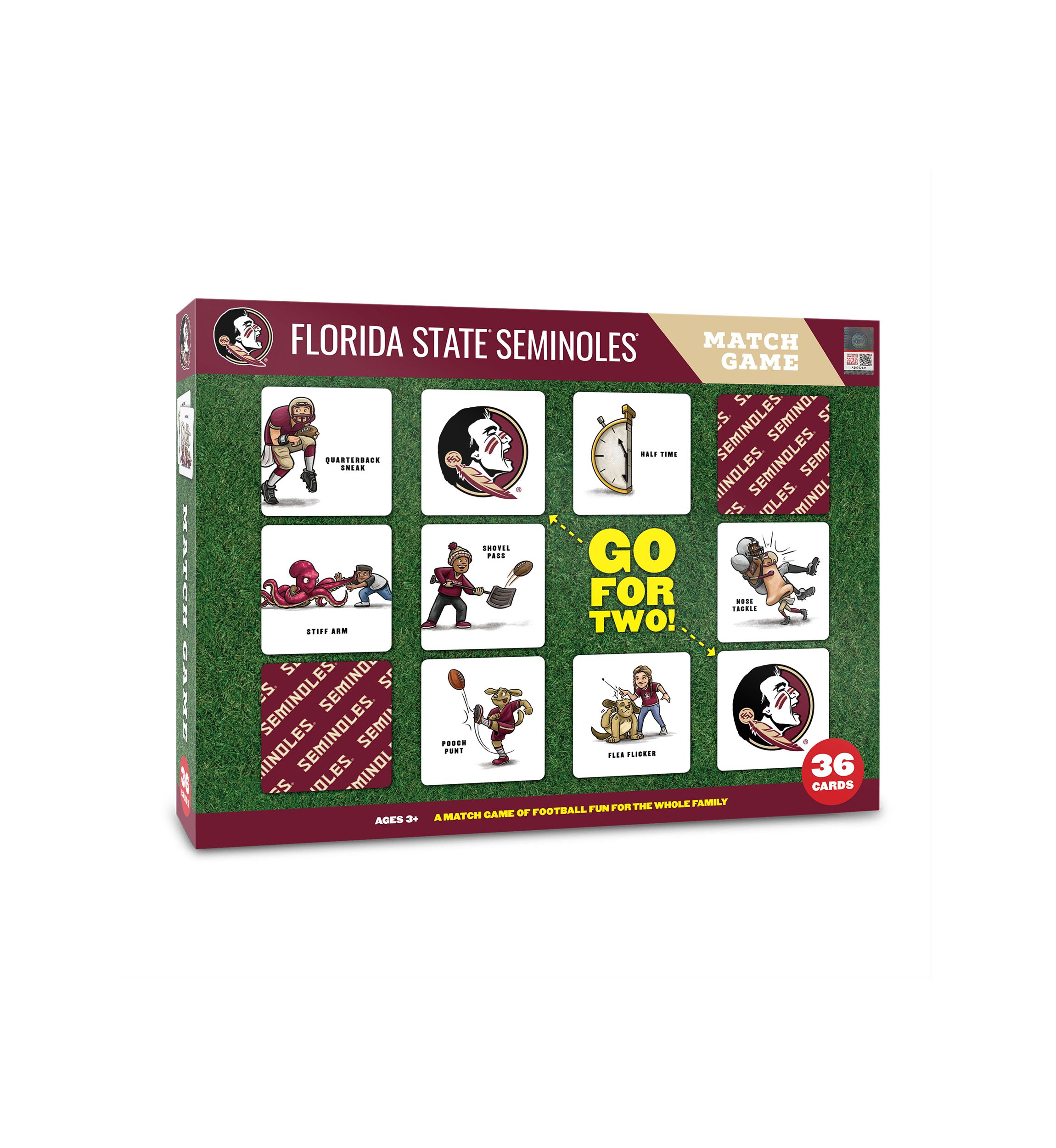Florida State Seminoles YouTheFan NCAA Florida State Licensed Memory Match Game
