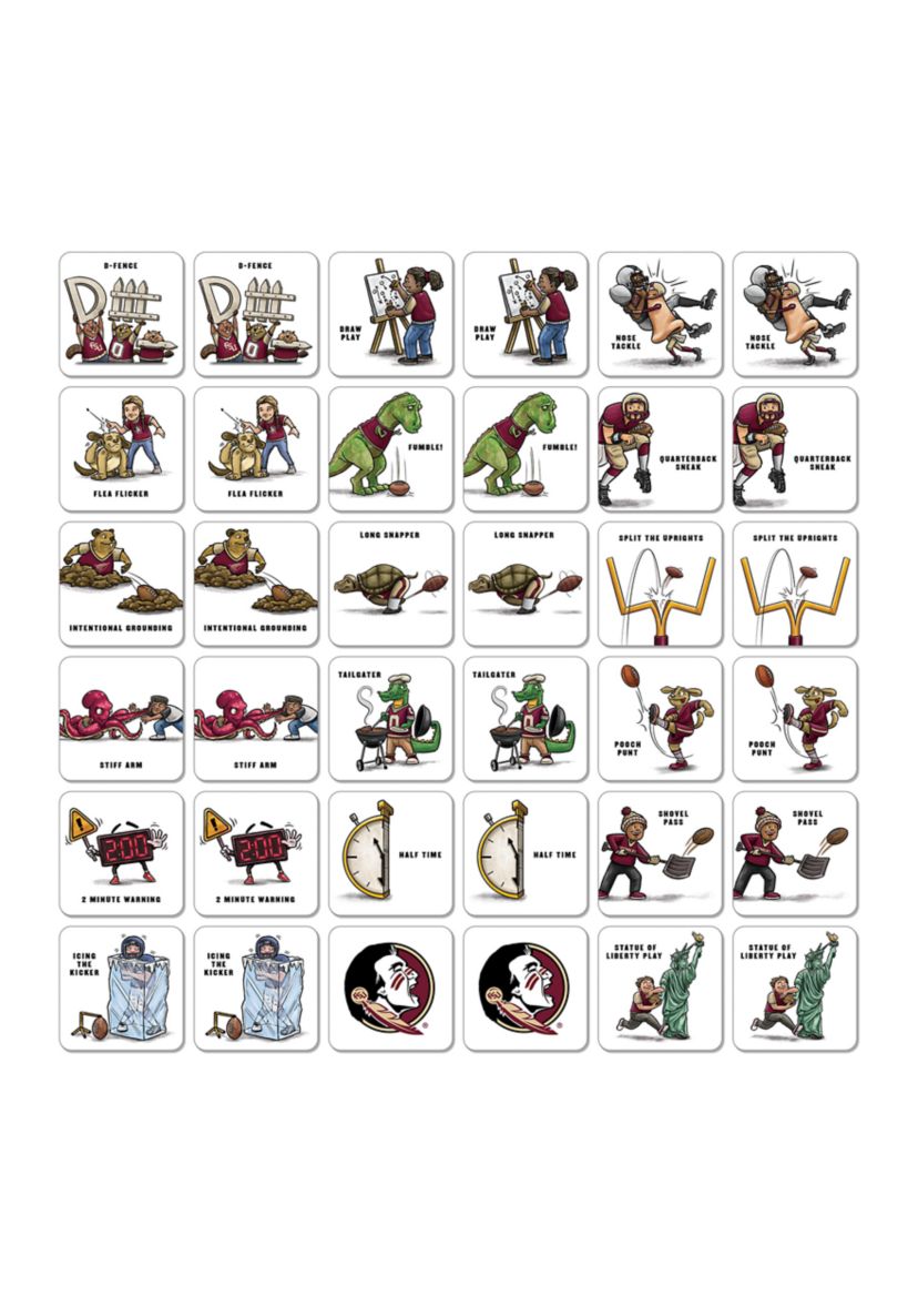 Florida State Seminoles YouTheFan NCAA Florida State Licensed Memory Match Game