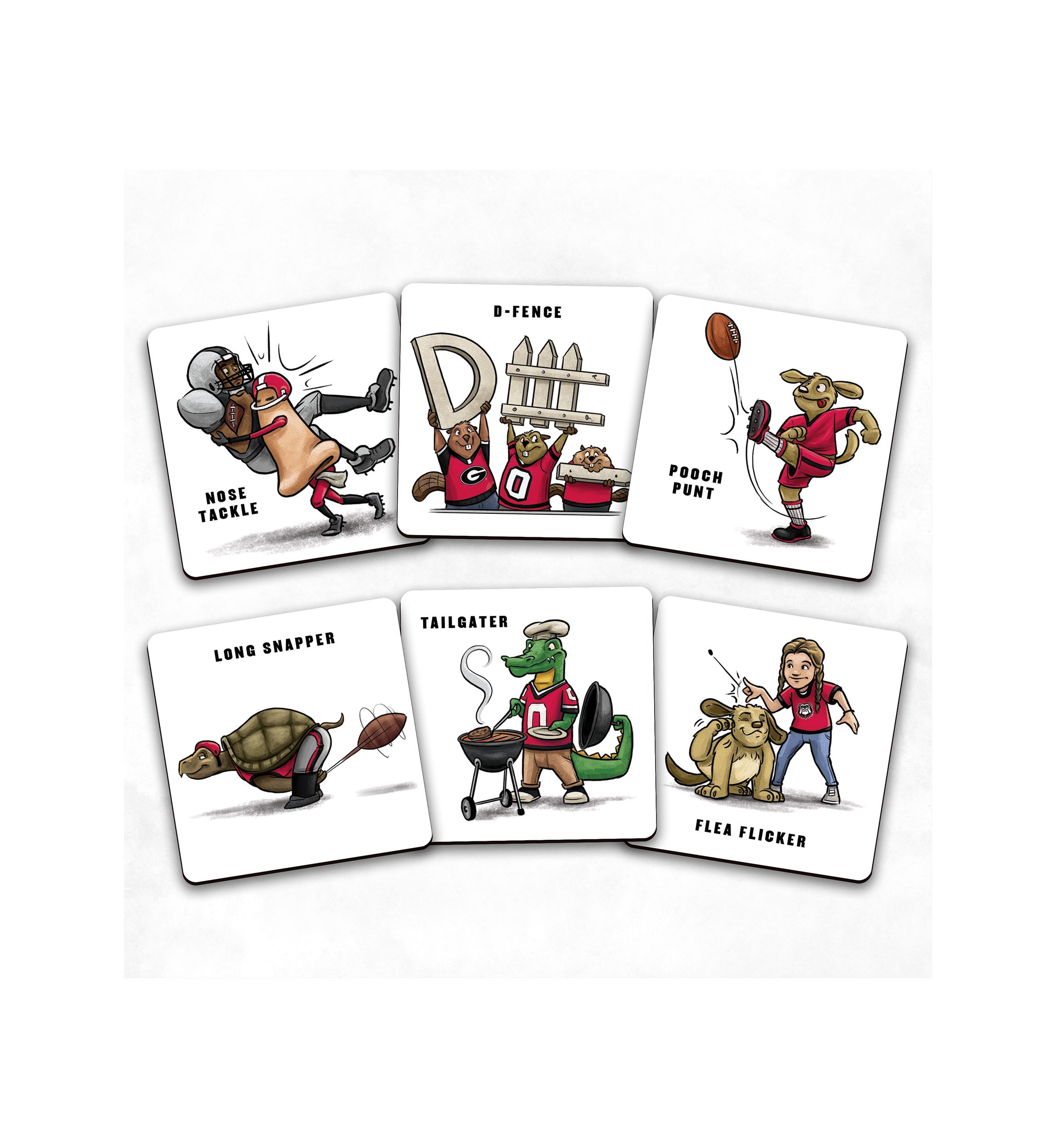 NCAA Georgia Bulldogs Licensed Memory Match Game