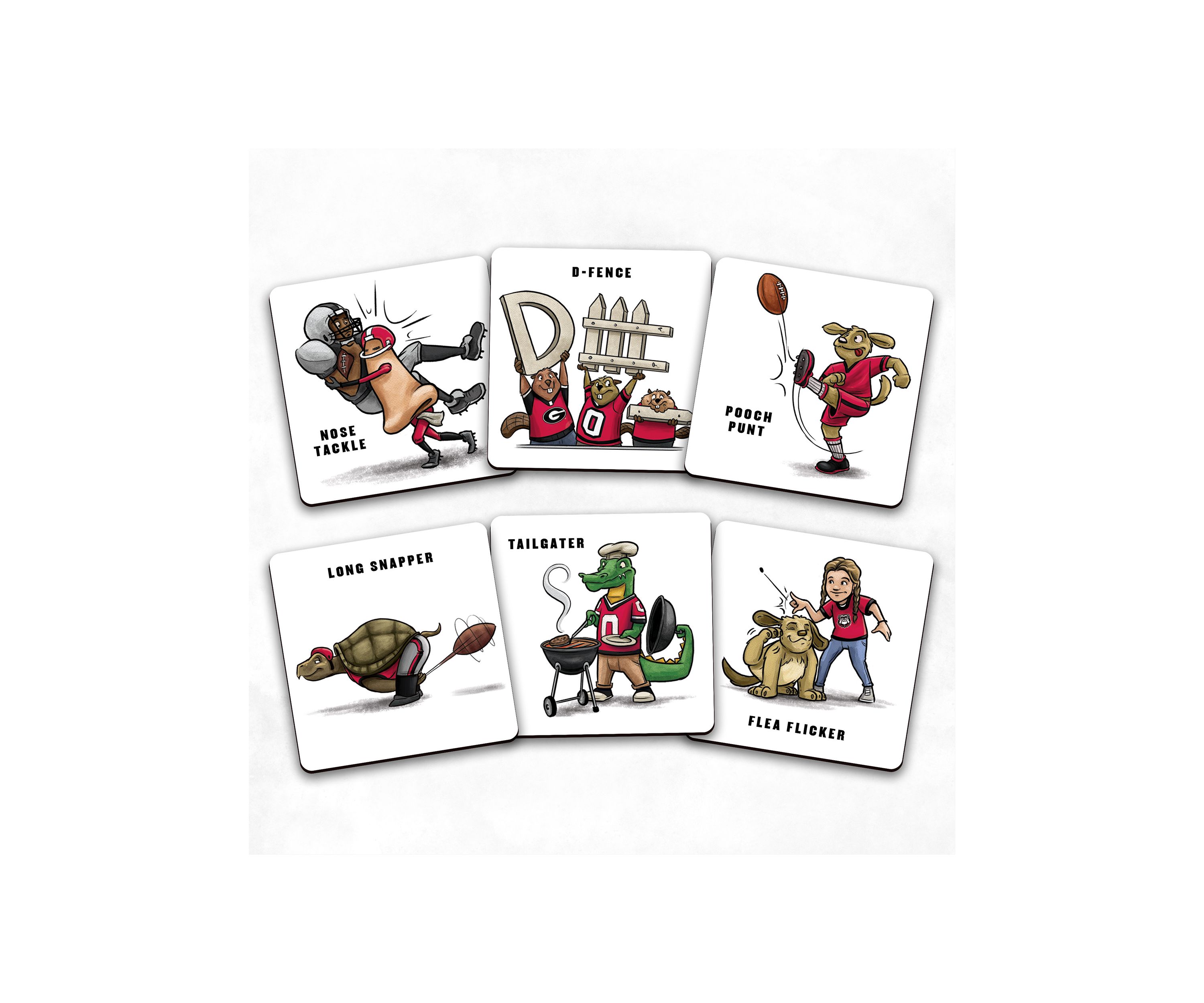NCAA Georgia Bulldogs Licensed Memory Match Game