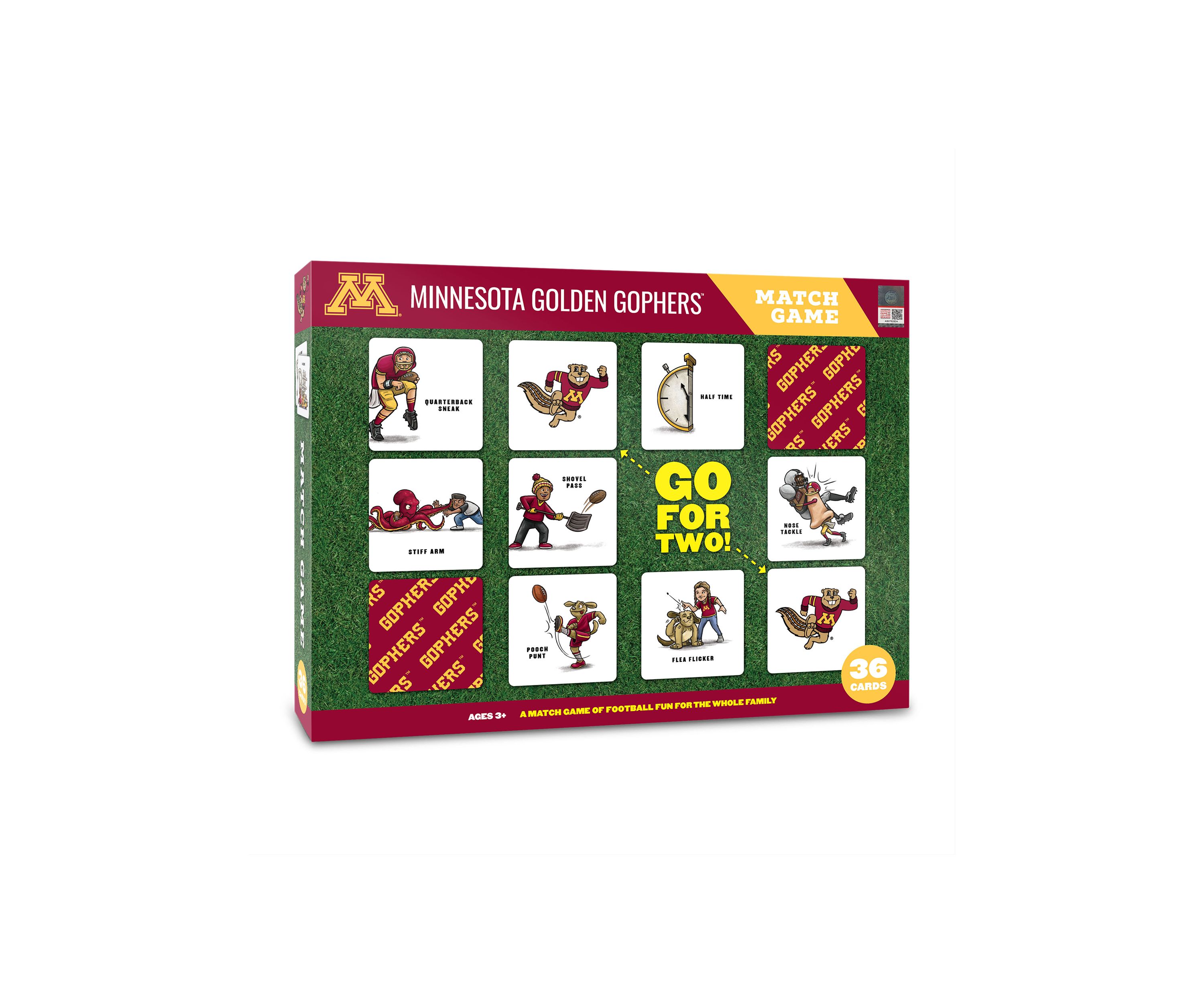 YouTheFan NCAA Minnesota Golden Gophers Licensed Memory Match Game