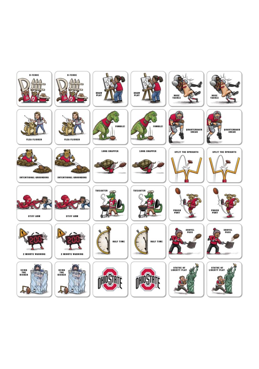 YouTheFan NCAA Ohio State Buckeyes Licensed Memory Match Game