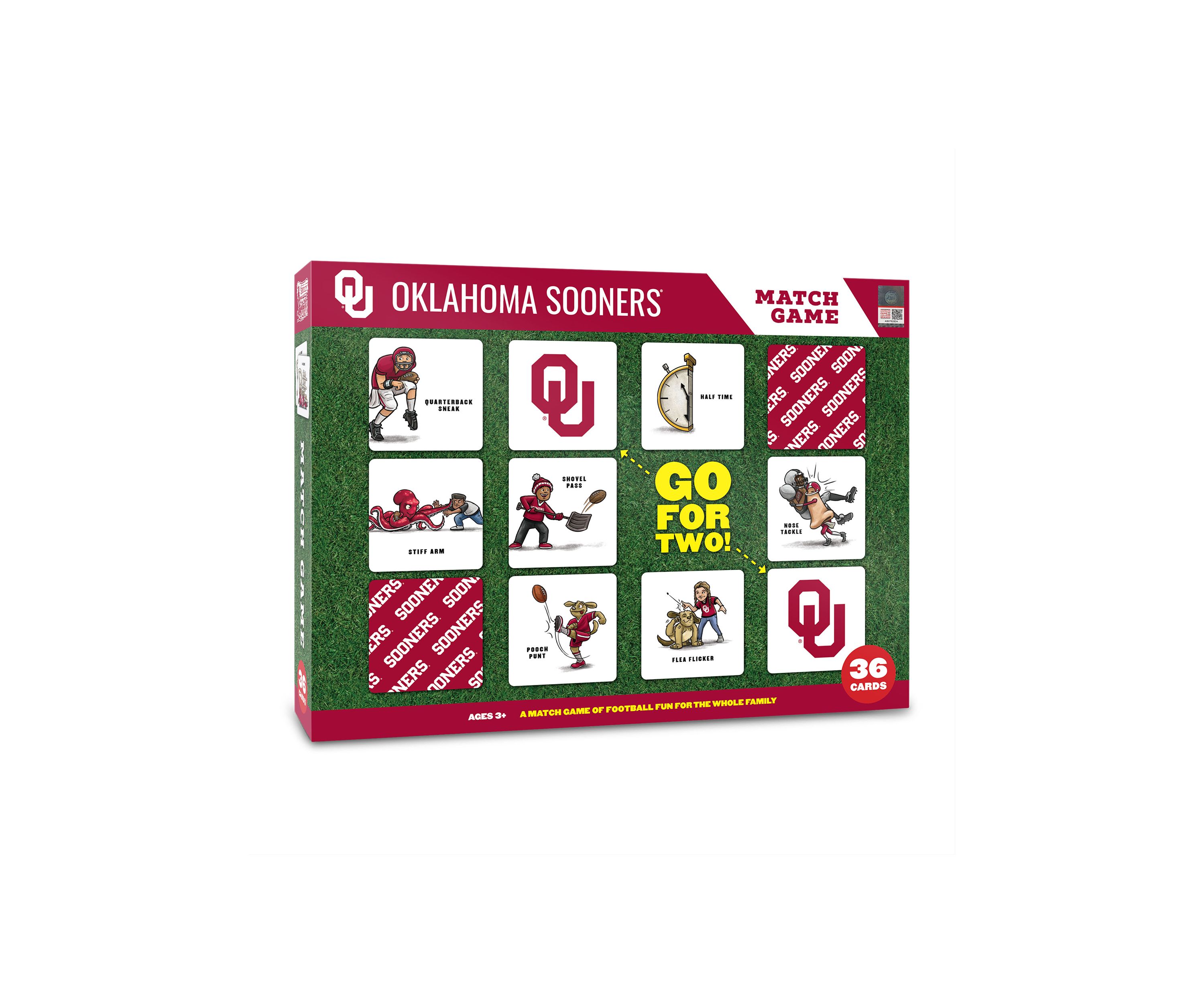 YouTheFan NCAA Oklahoma Sooners Licensed Memory Match Game
