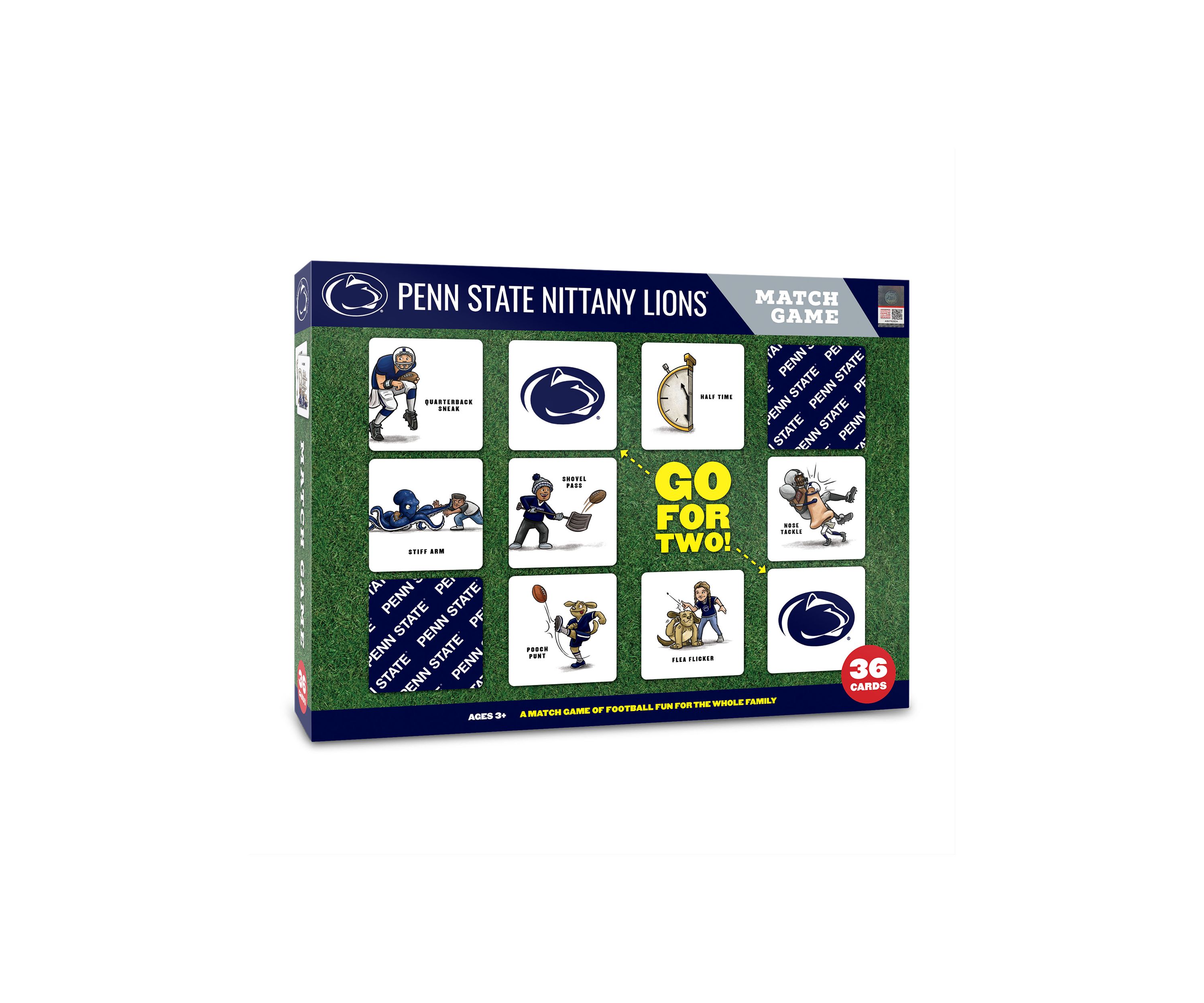 YouTheFan NCAA Penn State Nittany Lions Licensed Memory Match Game
