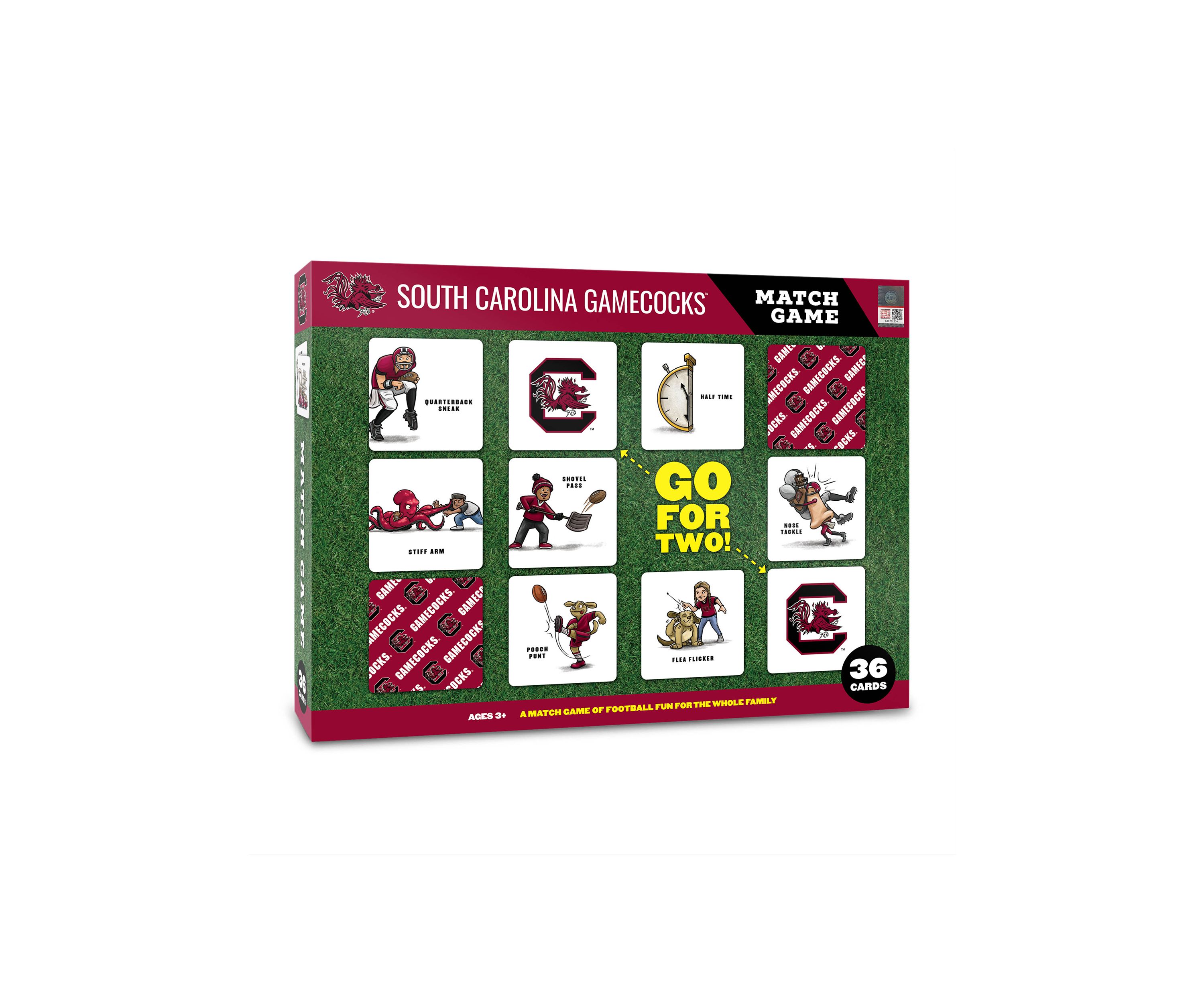 YouTheFan NCAA South Carolina Gamecocks Licensed Memory Match Game