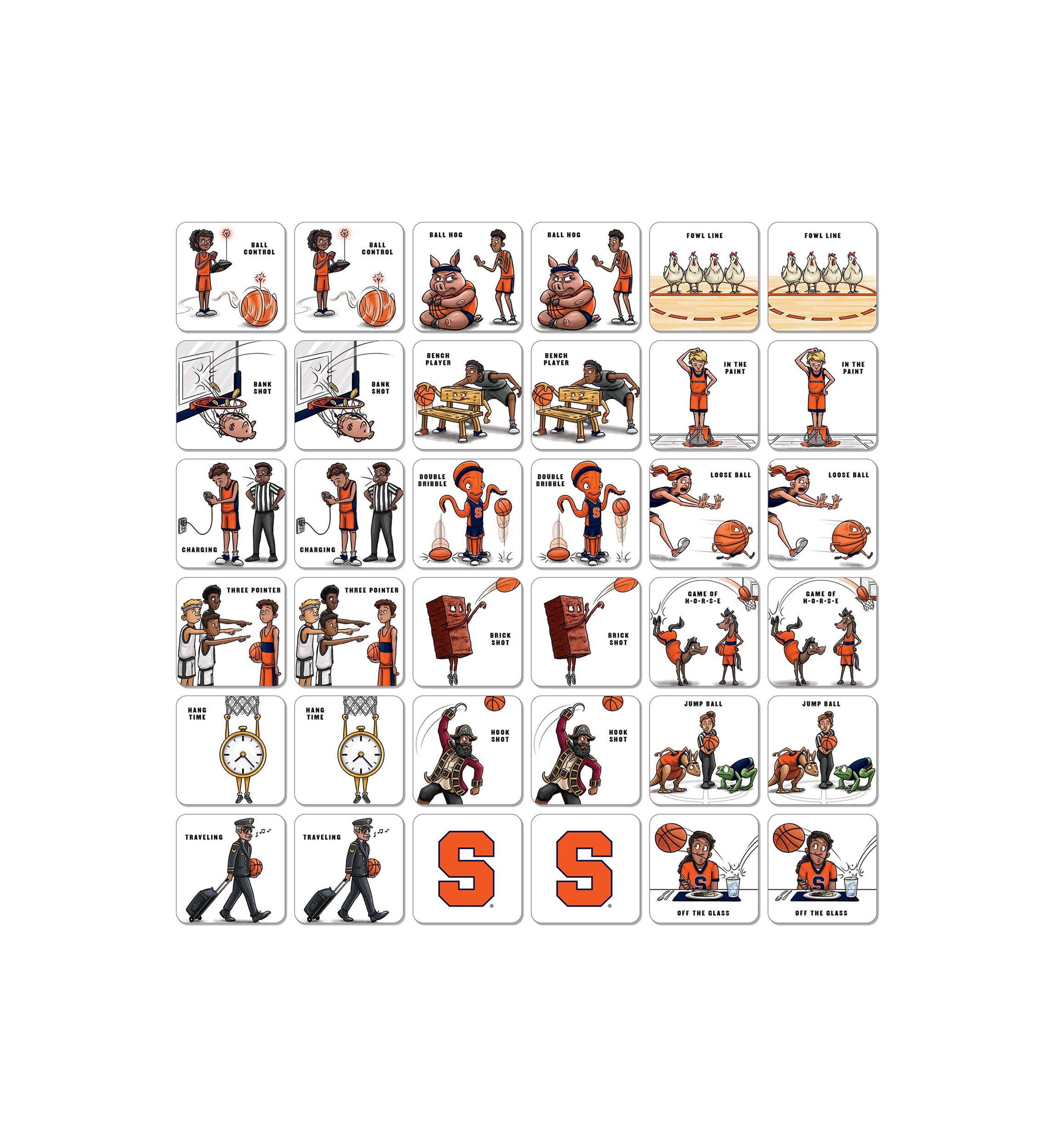 YouTheFan NCAA Syracuse Orange Licensed Memory Match Game