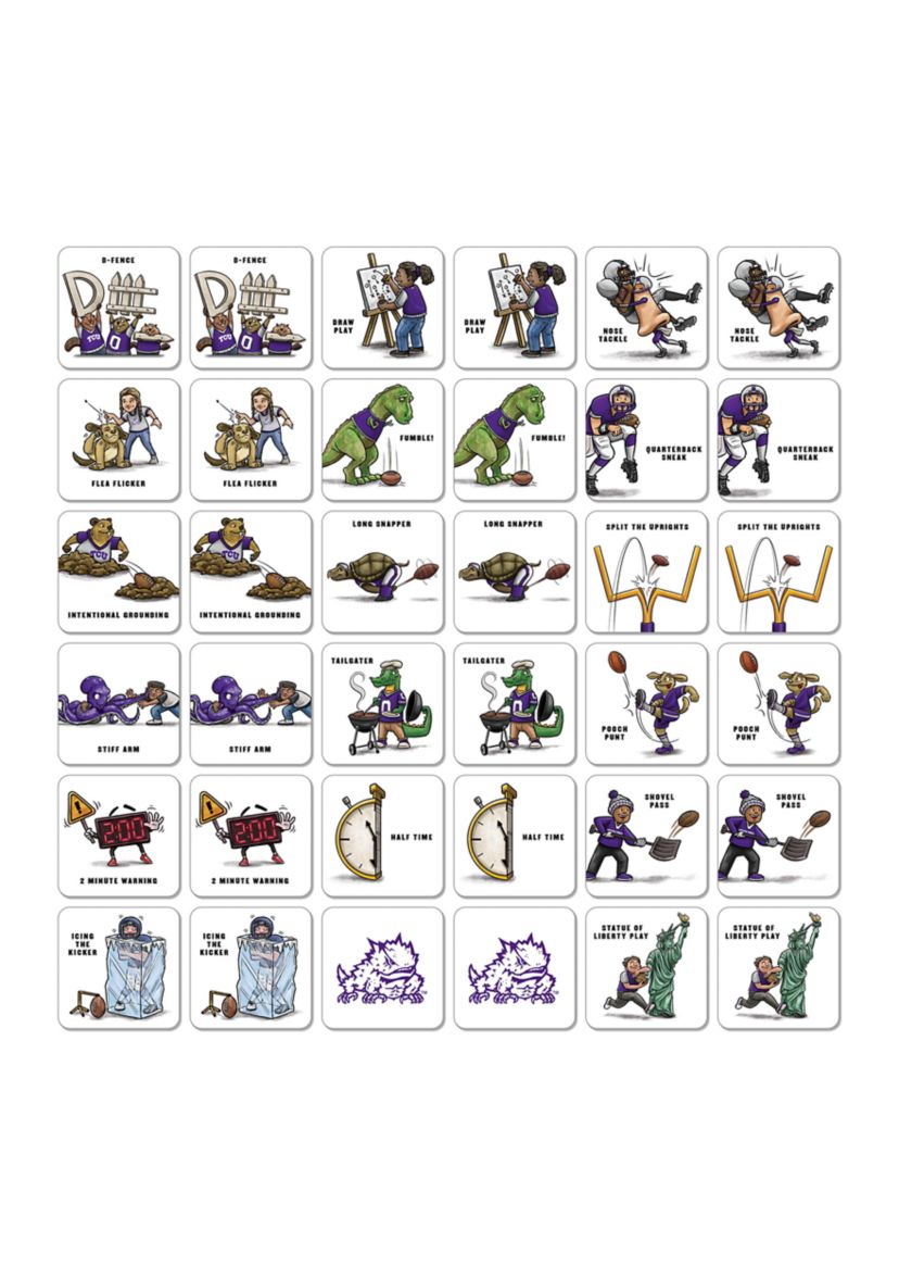 YouTheFan NCAA TCU Horned Frogs Licensed Memory Match Game