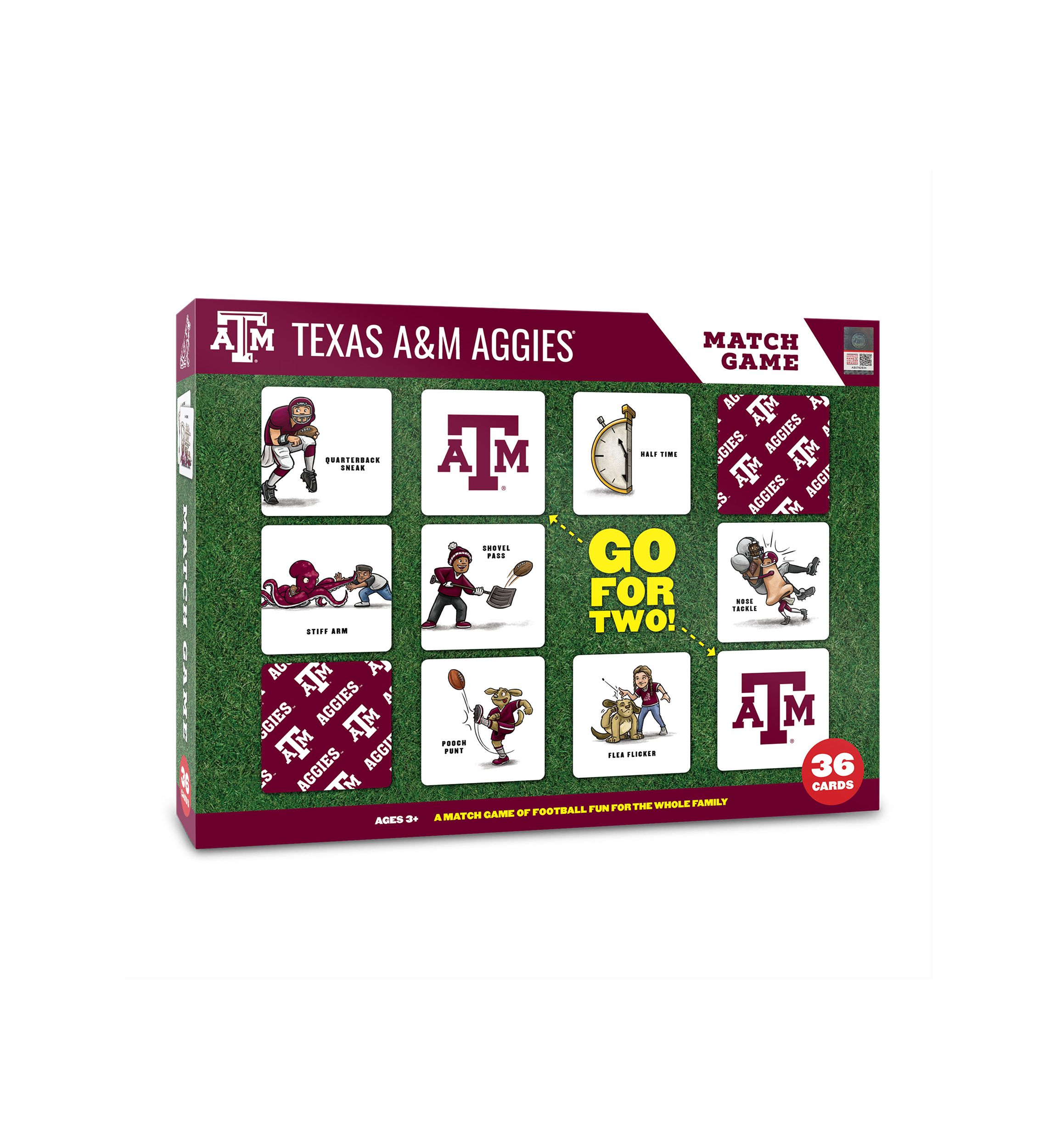 YouTheFan NCAA Texas A&M Aggies Licensed Memory Match Game
