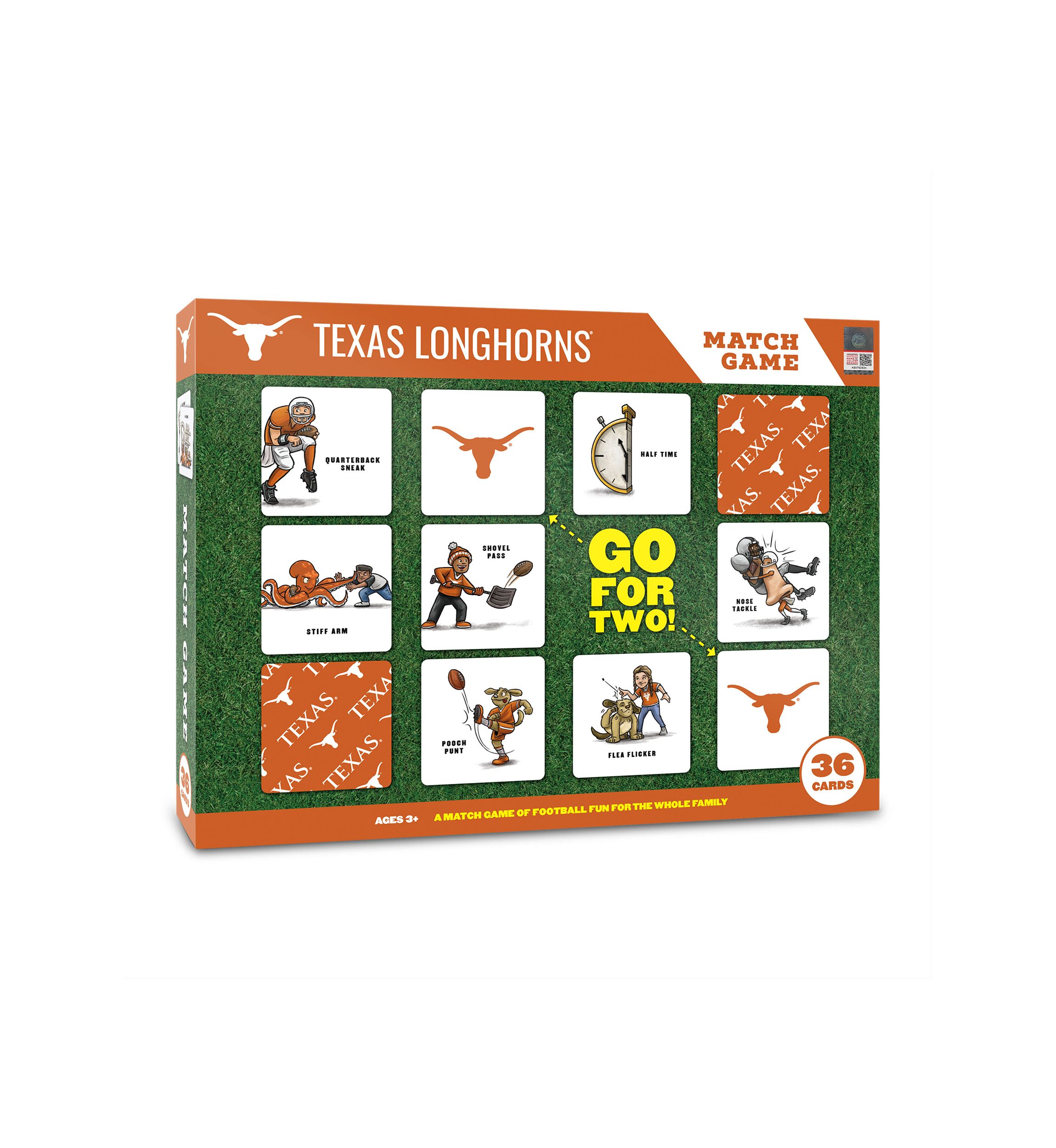 YouTheFan NCAA Texas Longhorns Licensed Memory Match Game