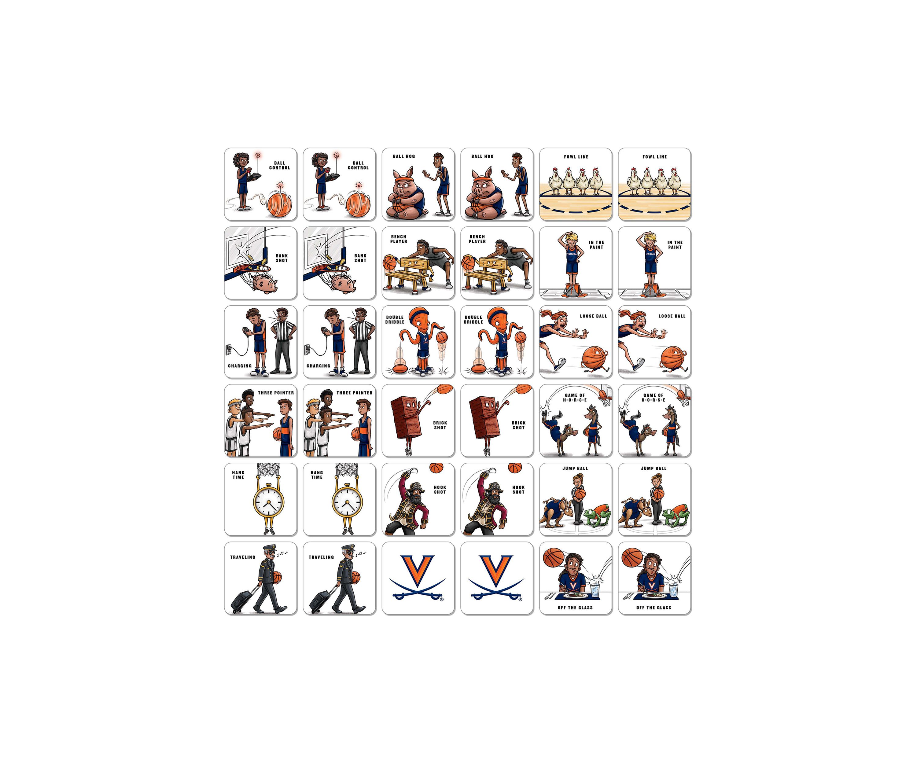 YouTheFan NCAA Virginia Cavaliers Licensed Memory Match Game