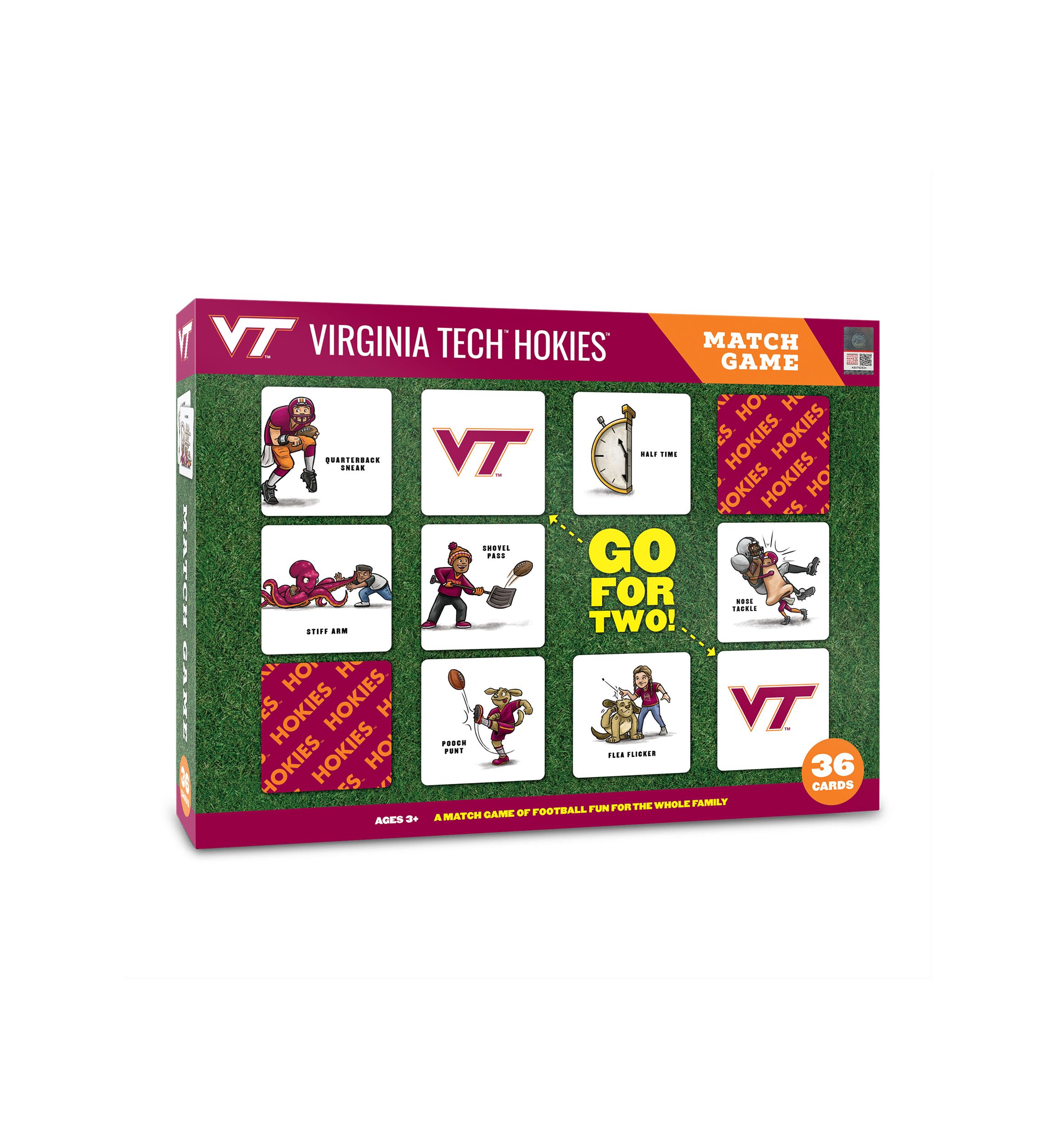 YouTheFan NCAA Virginia Tech Hokies Licensed Memory Match Game