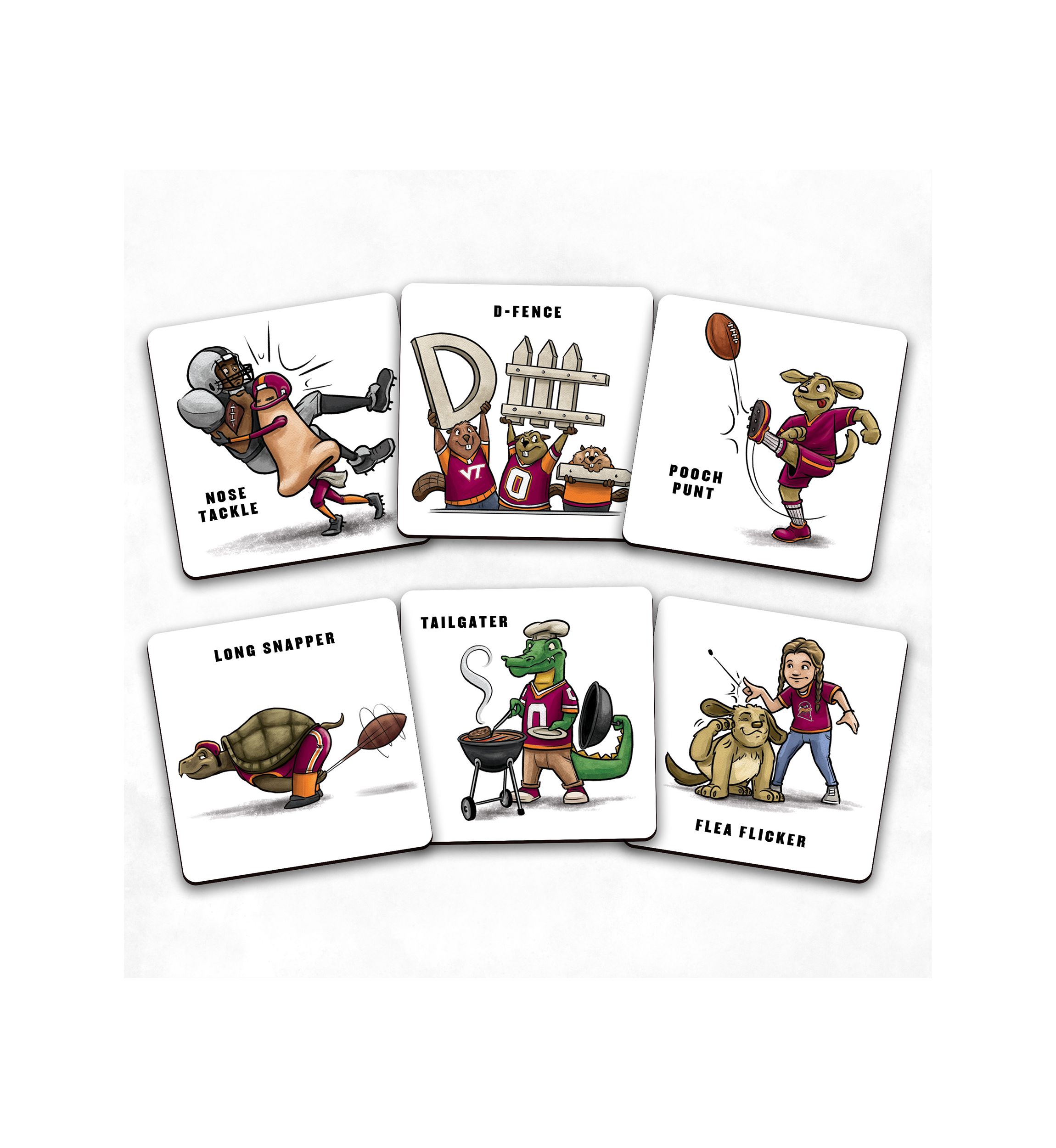 YouTheFan NCAA Virginia Tech Hokies Licensed Memory Match Game