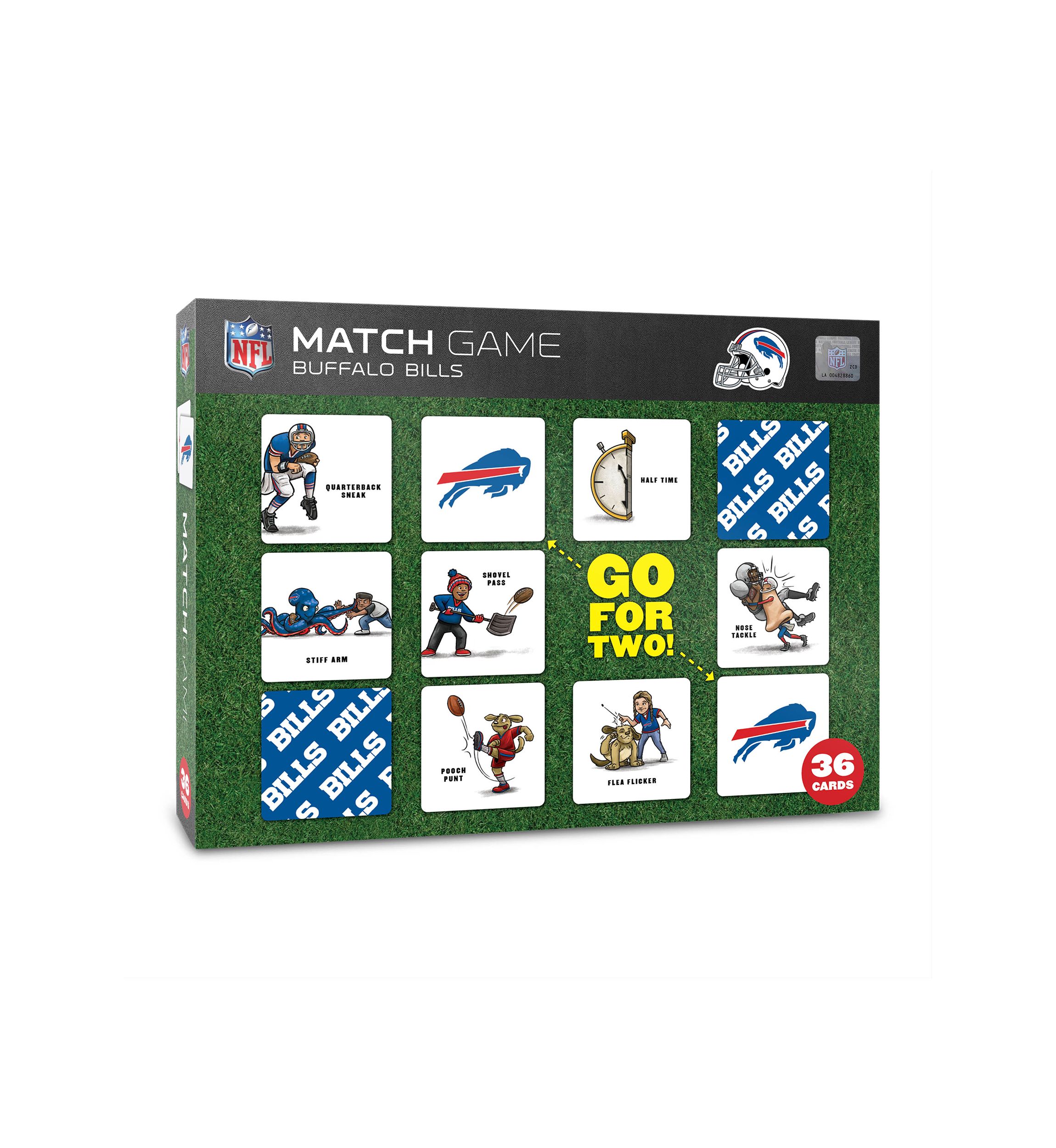 YouTheFan NFL Buffalo Bills Licensed Memory Match Game