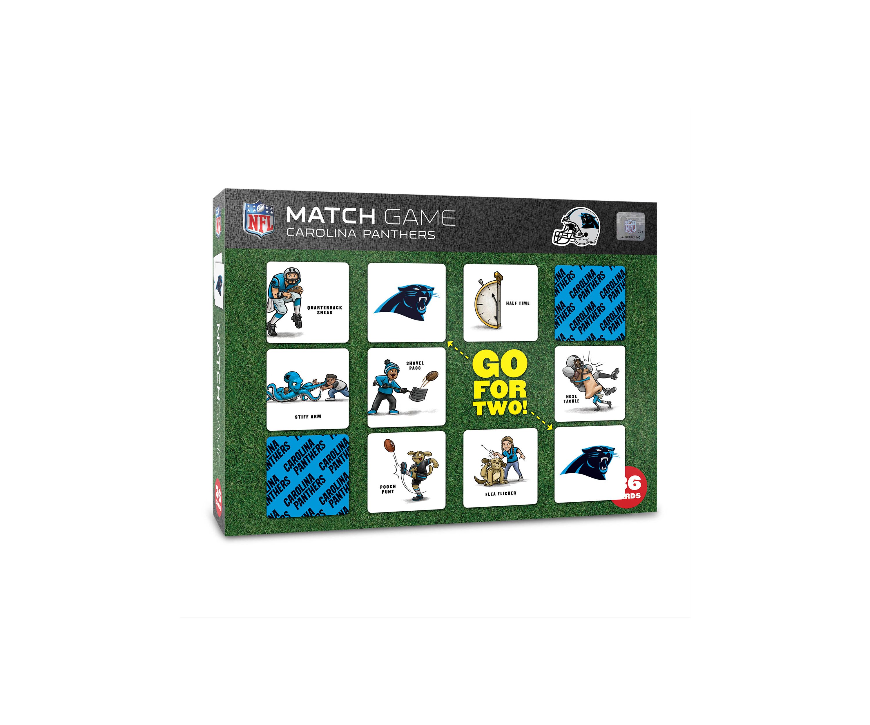 YouTheFan NFL Carolina Panthers Licensed Memory Match Game