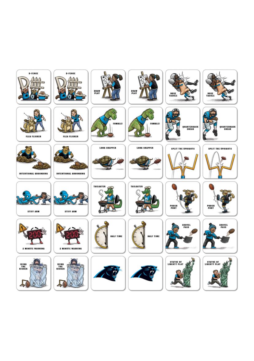 YouTheFan NFL Carolina Panthers Licensed Memory Match Game