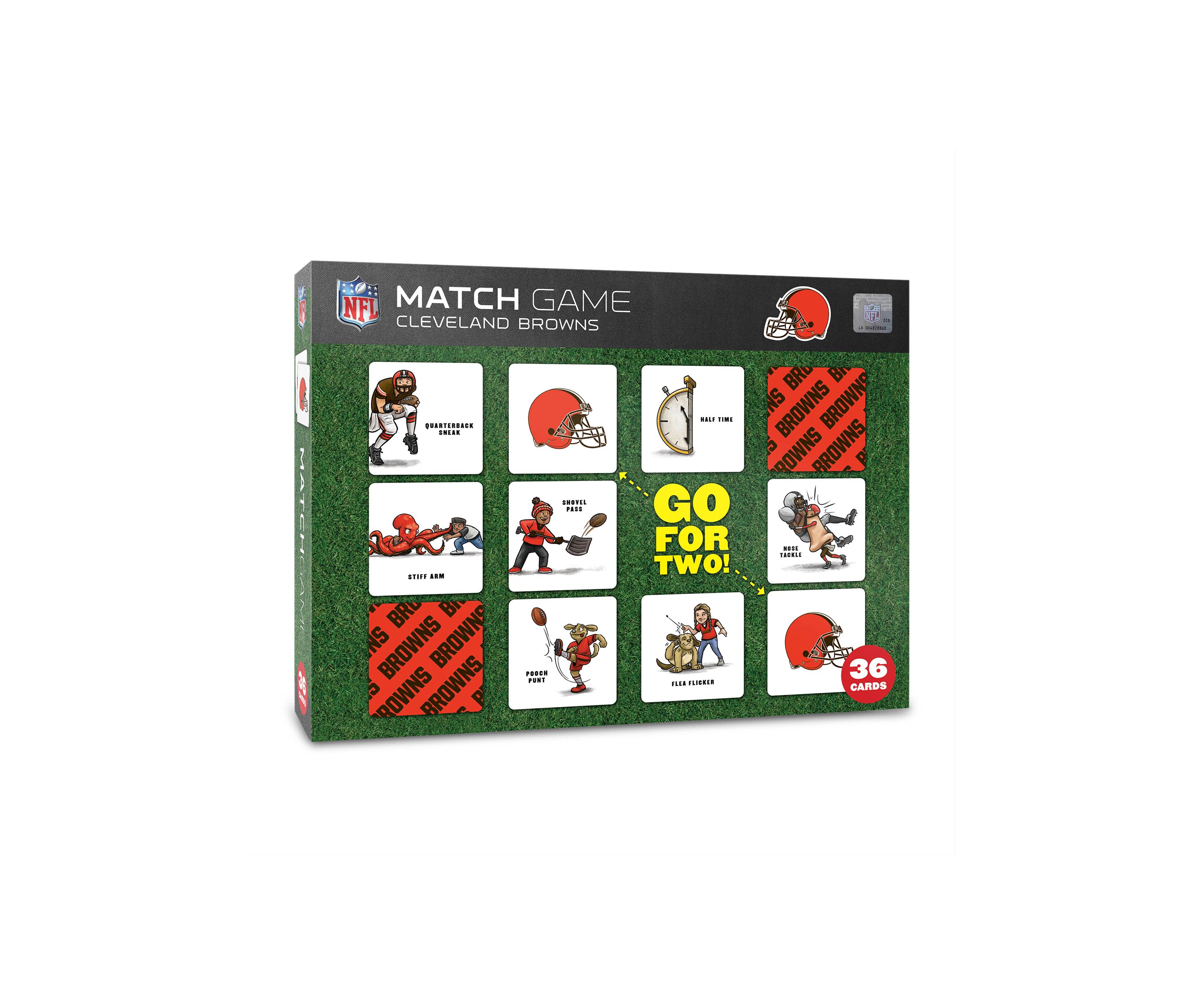YouTheFan NFL Cleveland Browns Licensed Memory Match Game
