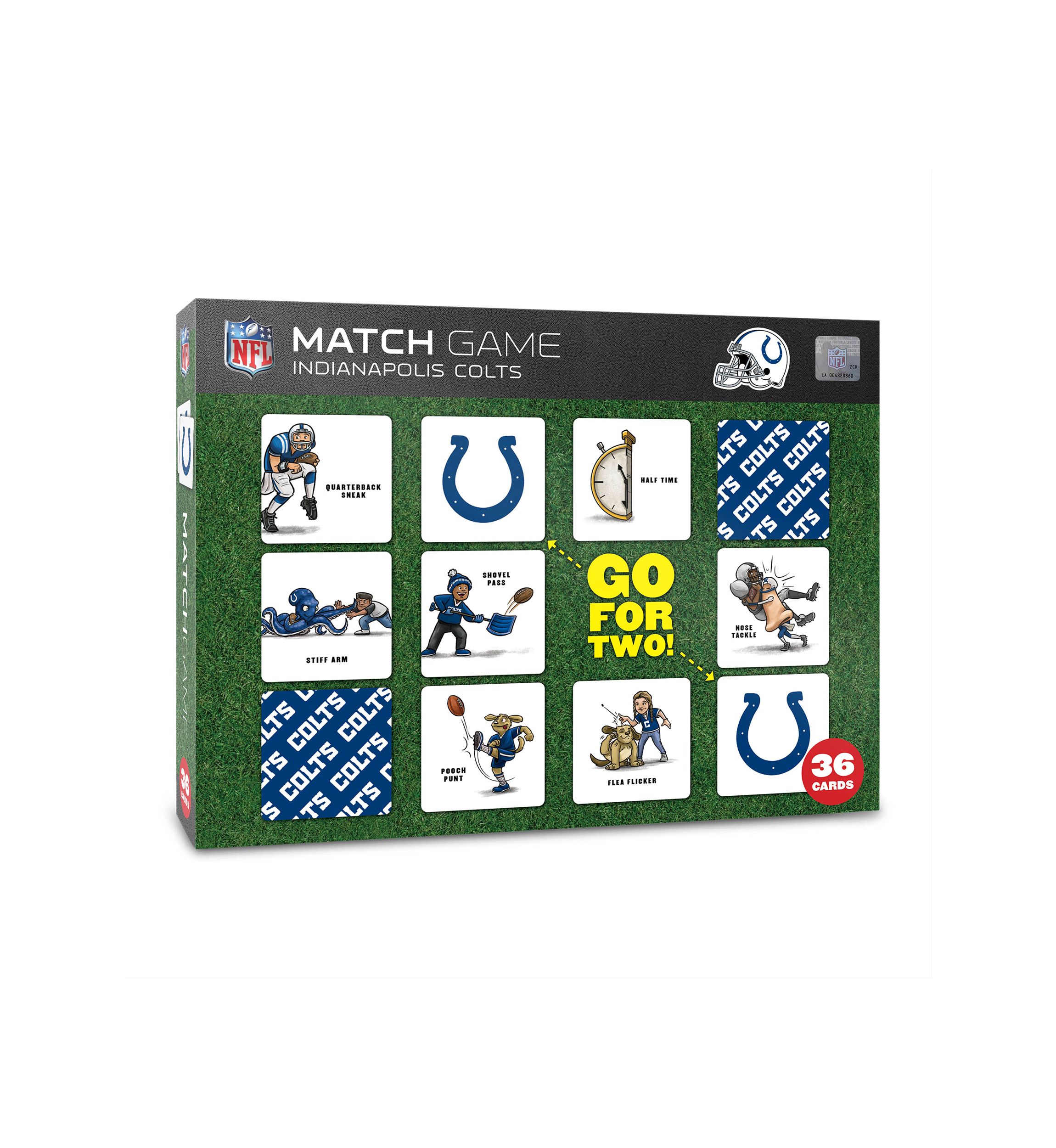 YouTheFan NFL Indianapolis Colts Licensed Memory Match Game