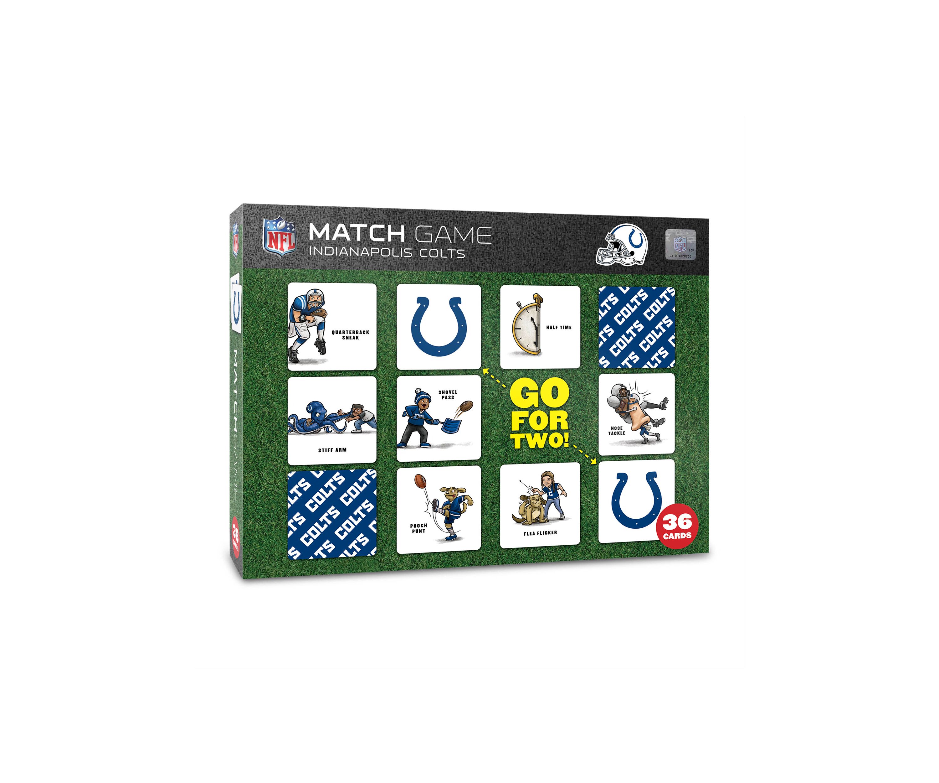 YouTheFan NFL Indianapolis Colts Licensed Memory Match Game