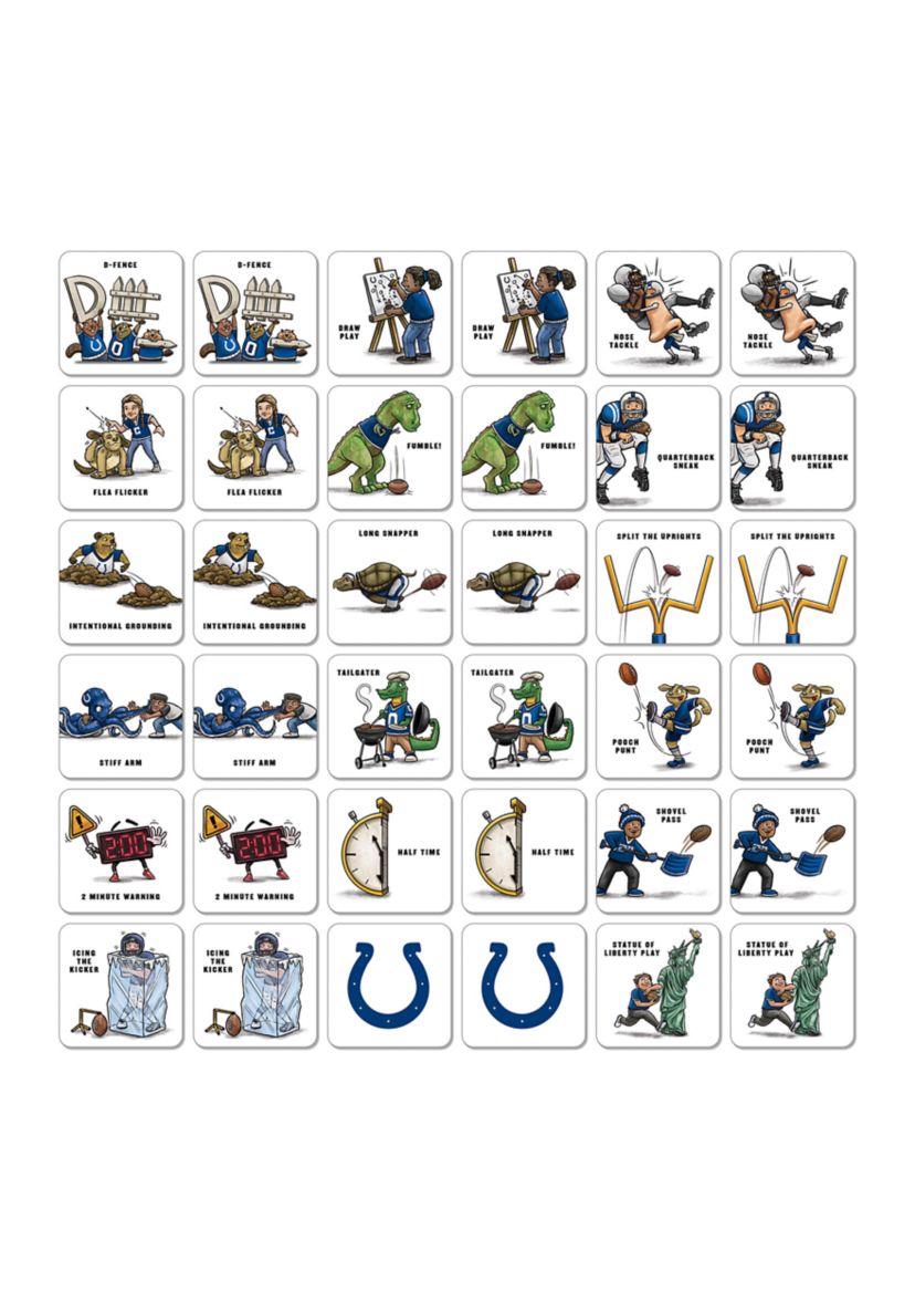 YouTheFan NFL Indianapolis Colts Licensed Memory Match Game