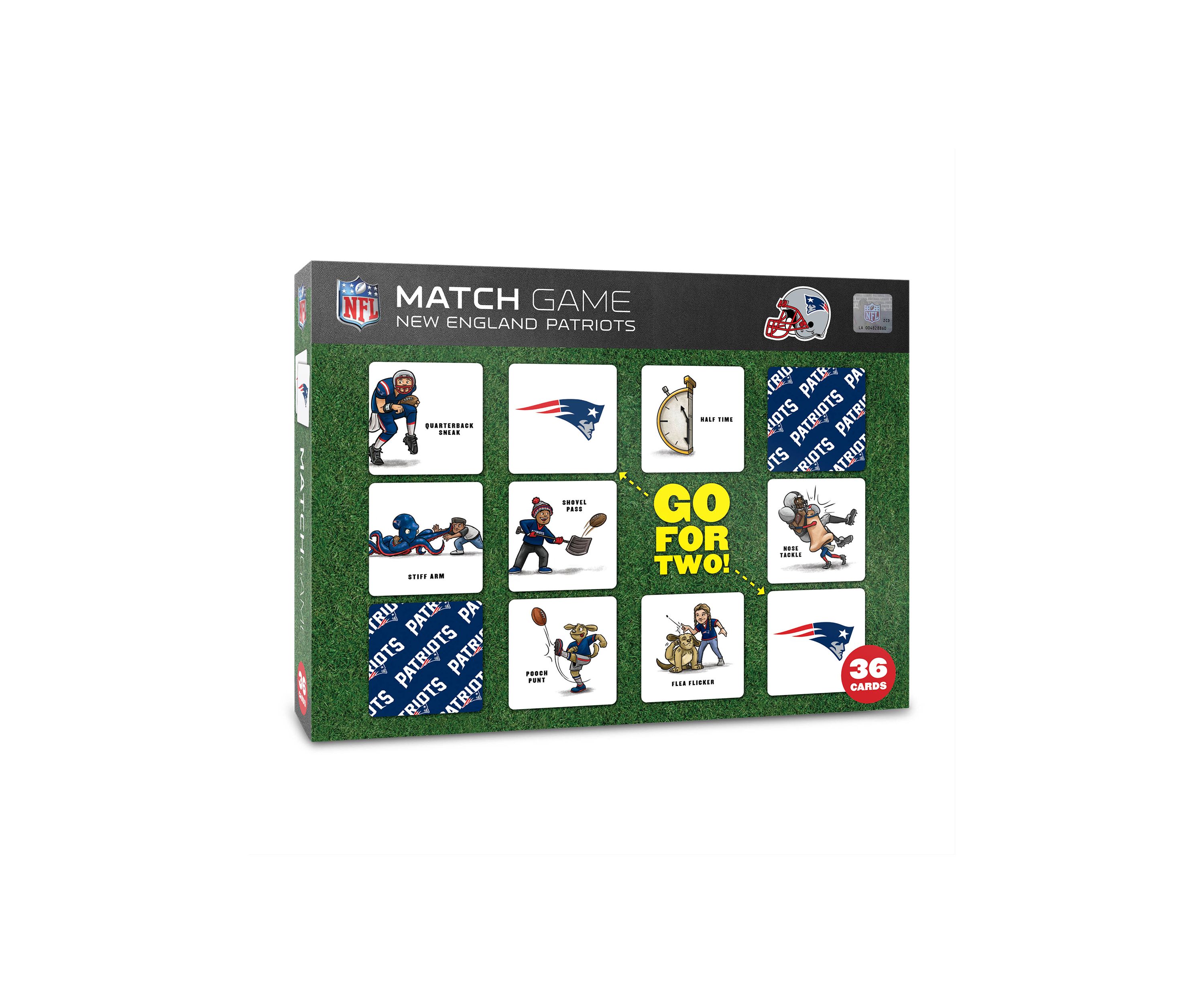 YouTheFan NFL New England Patriots Licensed Memory Match Game