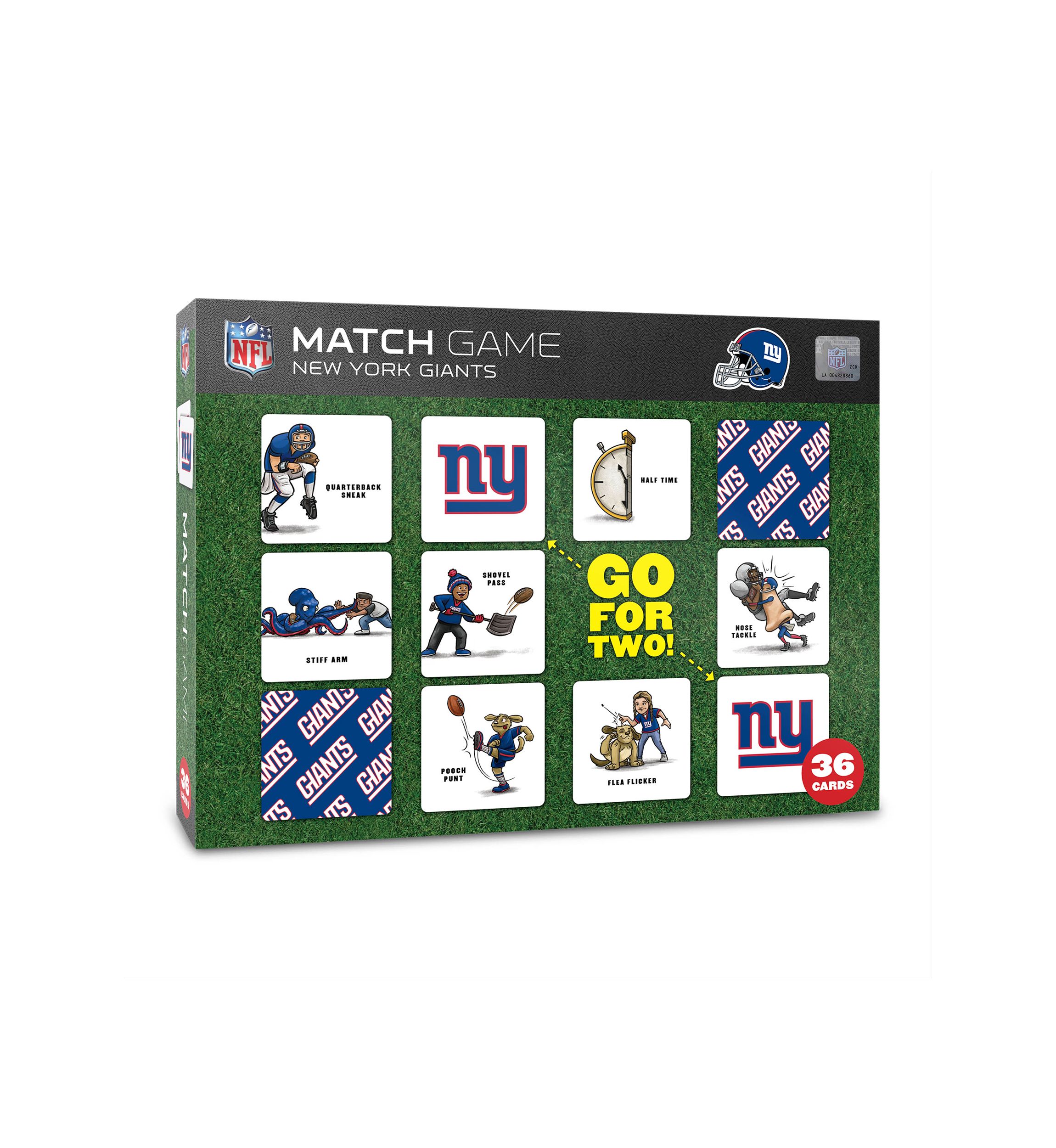 YouTheFan NFL New York Giants Licensed Memory Match Game