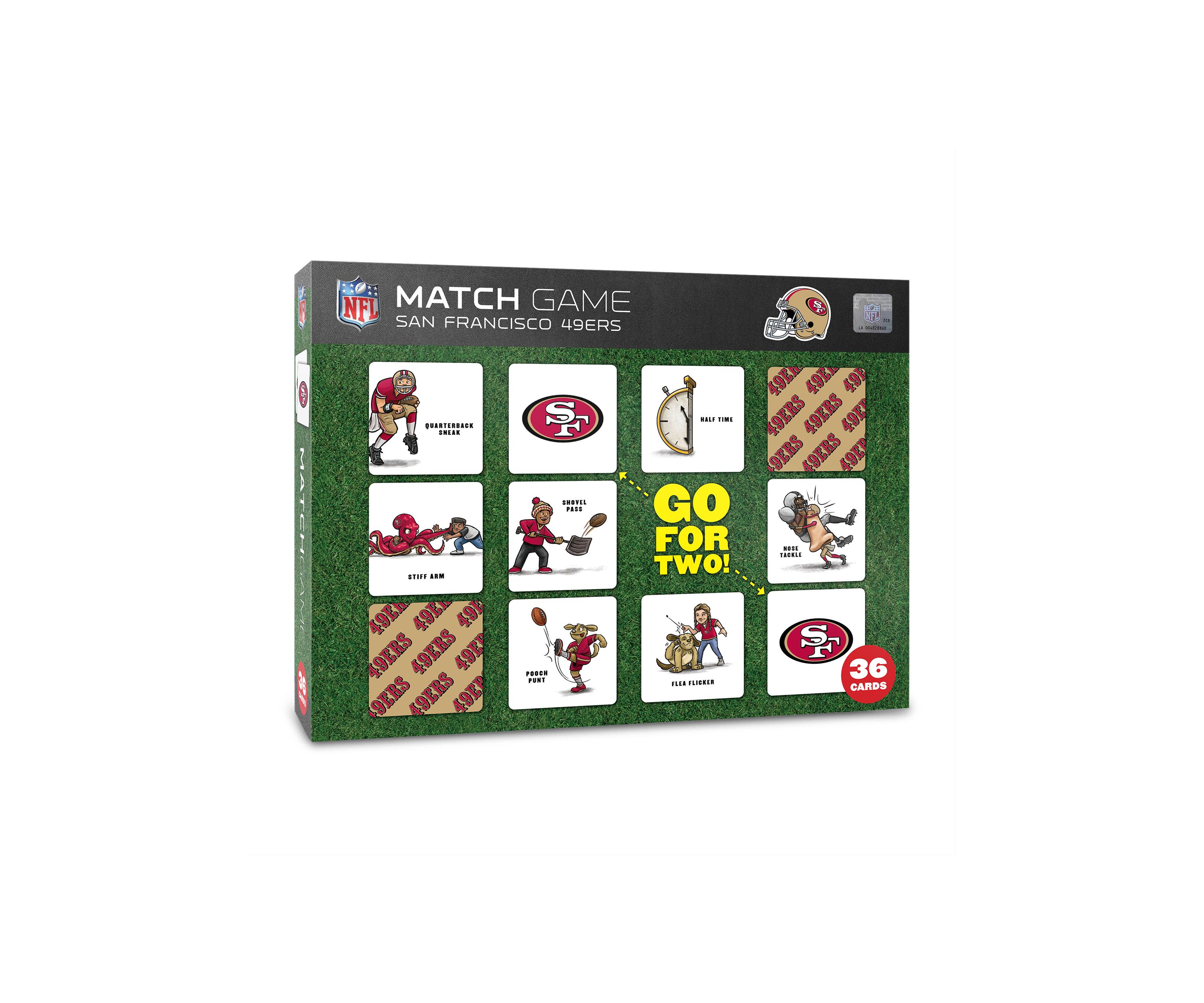 YouTheFan NFL San Francisco 49ers Licensed Memory Match Game