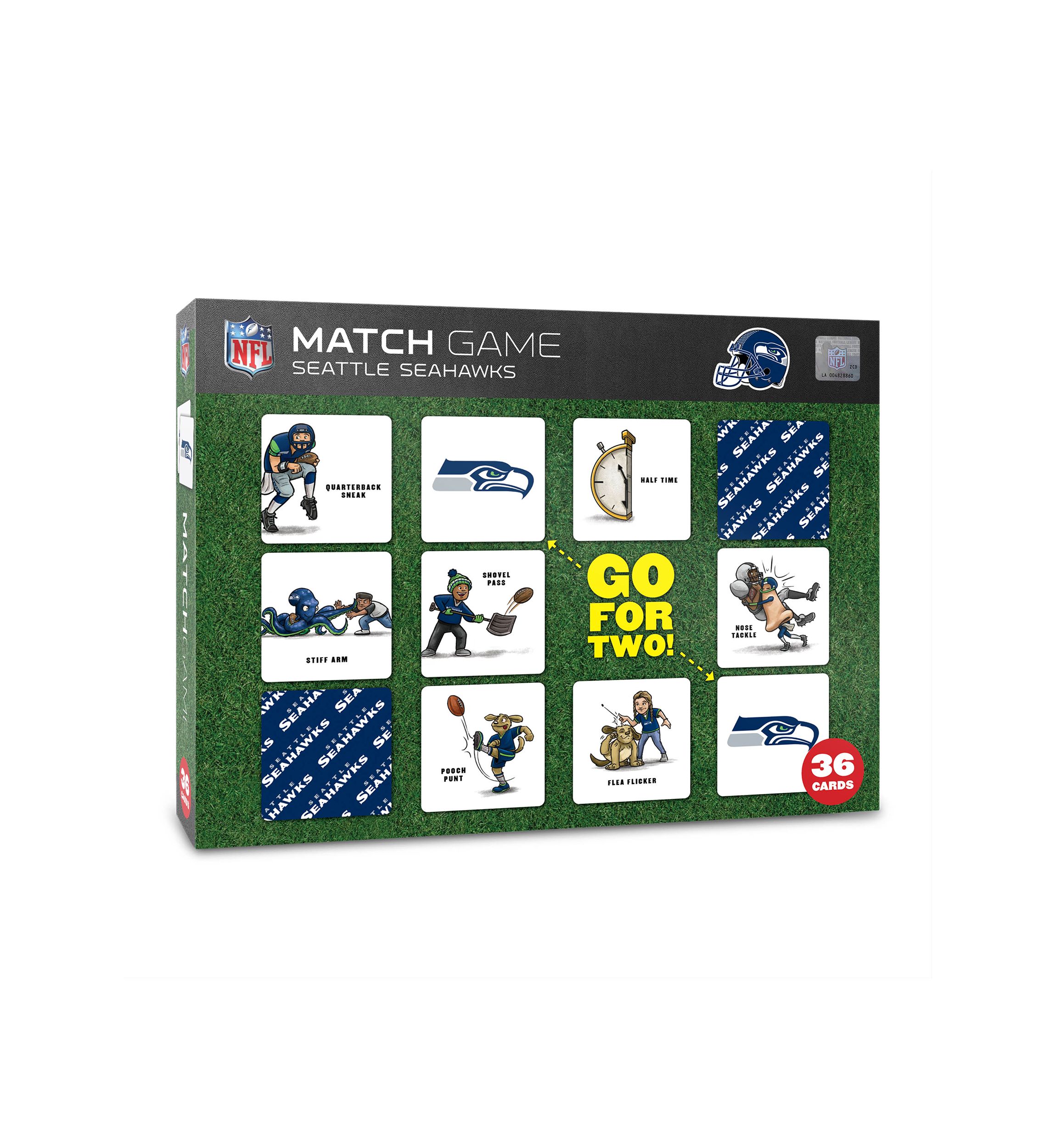 YouTheFan NFL Seattle Seahawks Licensed Memory Match Game