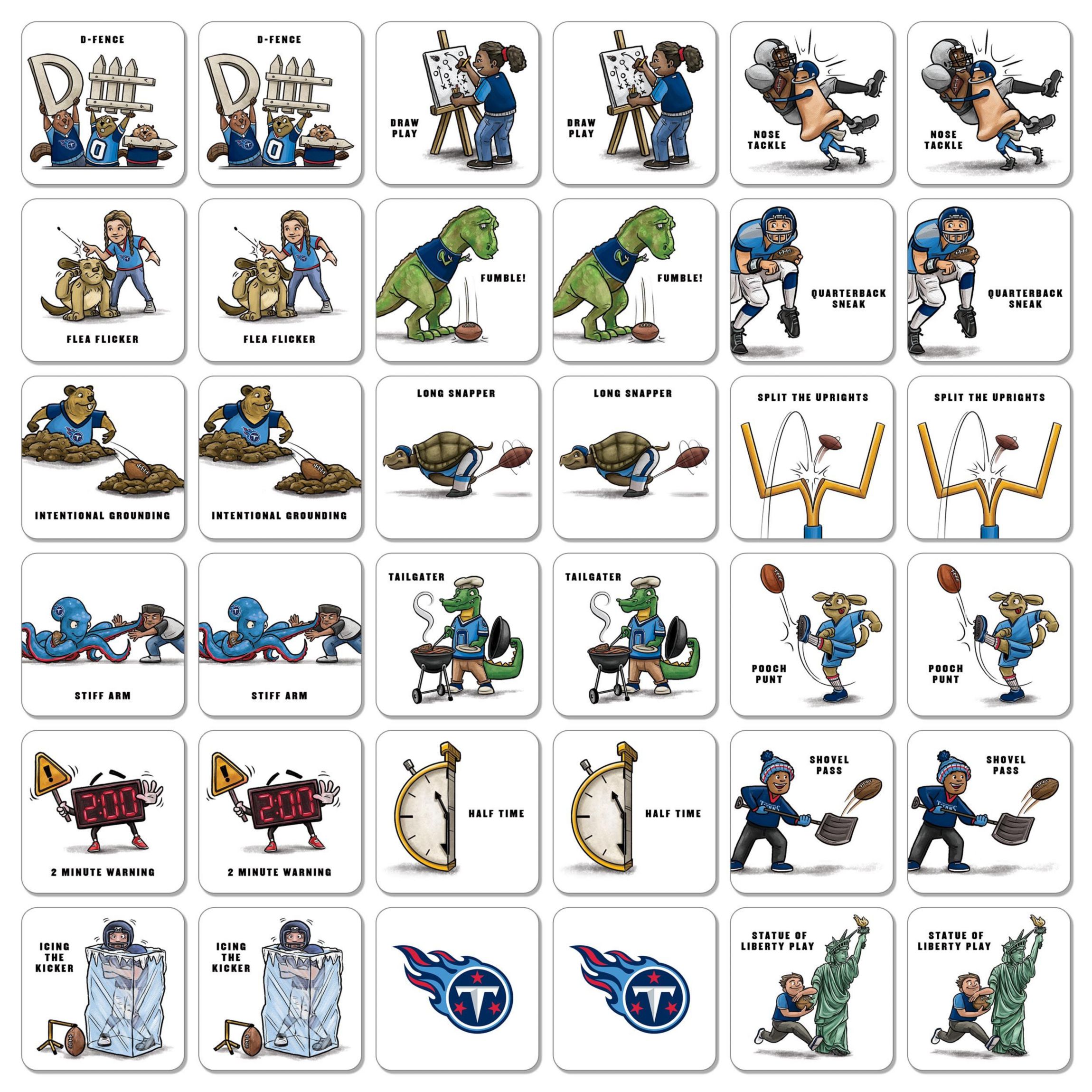 YouTheFan NFL Tennessee Titans Licensed Memory Match Game