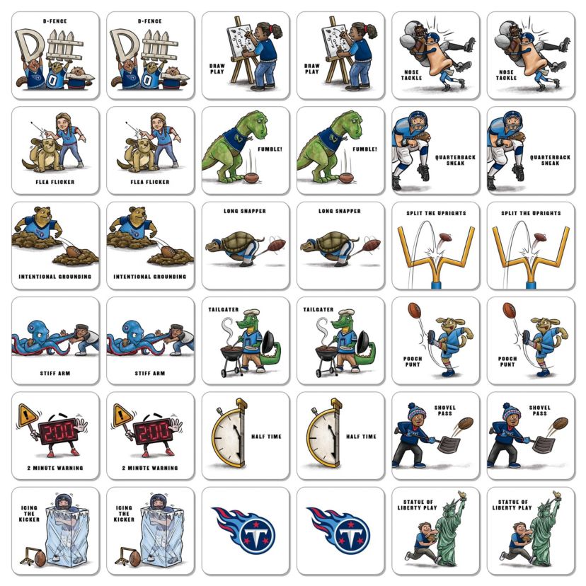 YouTheFan NFL Tennessee Titans Licensed Memory Match Game