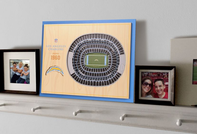 YouTheFan NFL Los Angeles Chargers 5-Layer StadiumView 3D Wall Art - SoFi Stadium