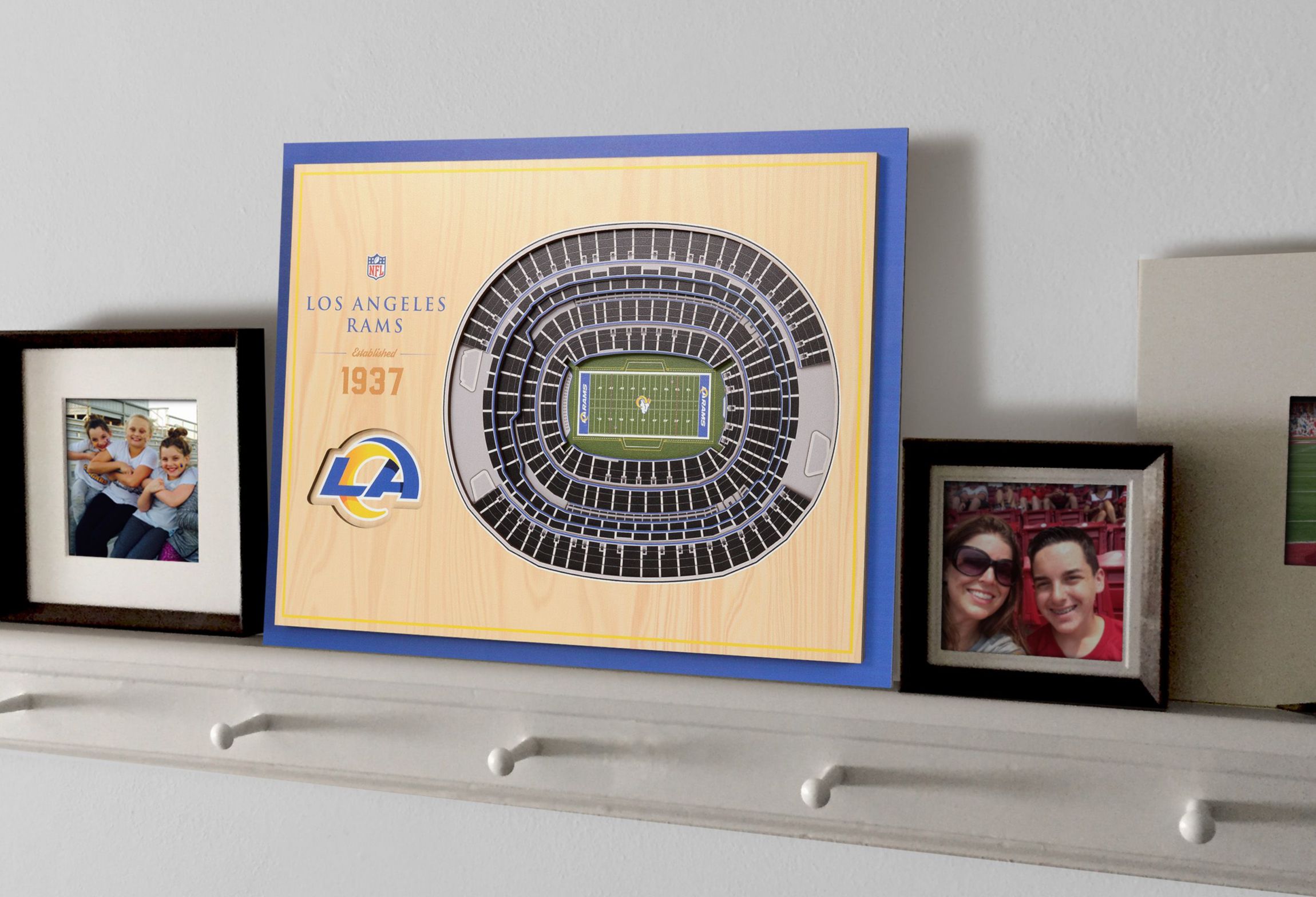 YouTheFan NFL Los Angeles Rams 5-Layer StadiumView 3D Wall Art - SoFi Stadium