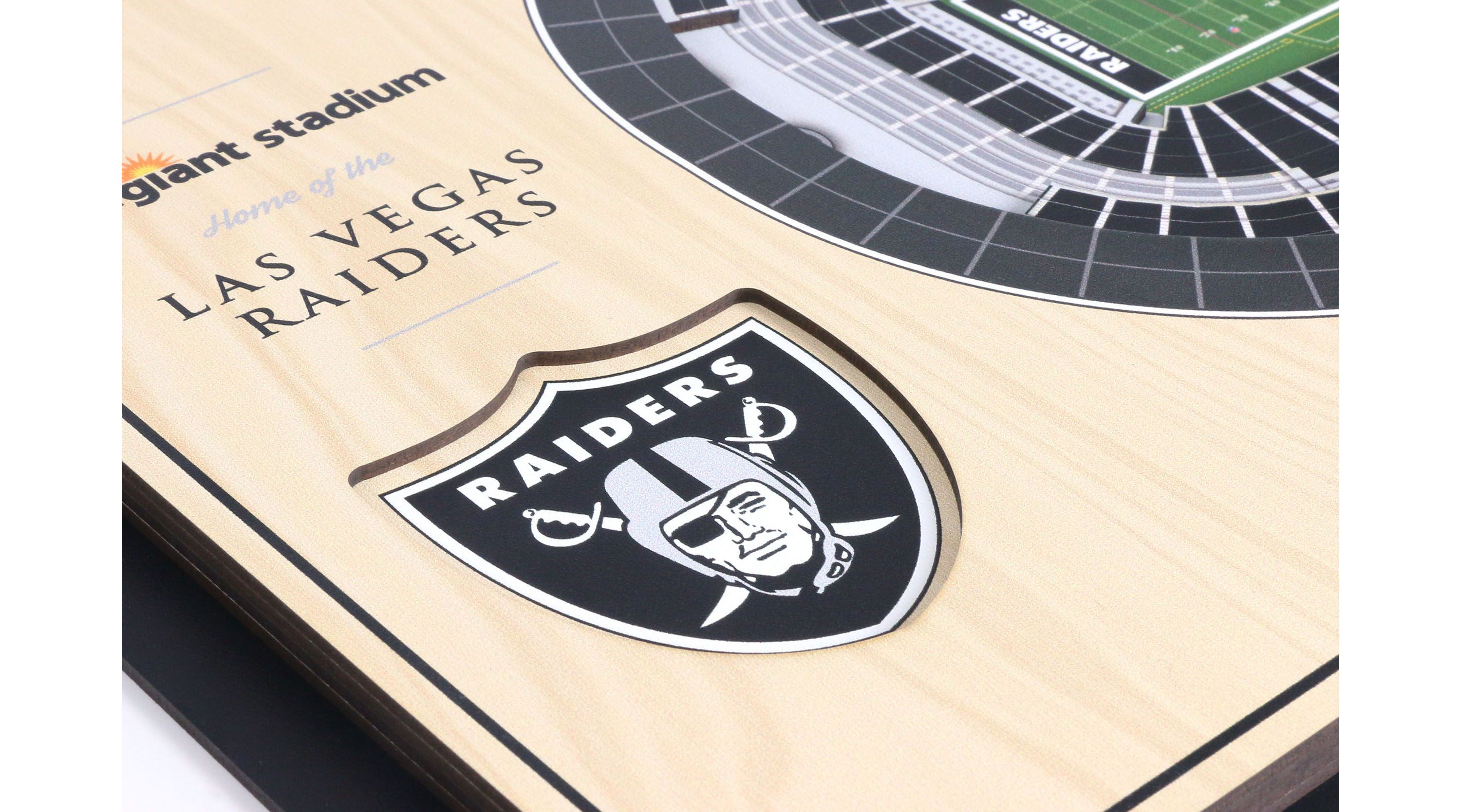 Oakland Raiders YouTheFan NFL Las Vegas Raiders 5-Layer StadiumView 3D Wall Art - Allegiant Stadium