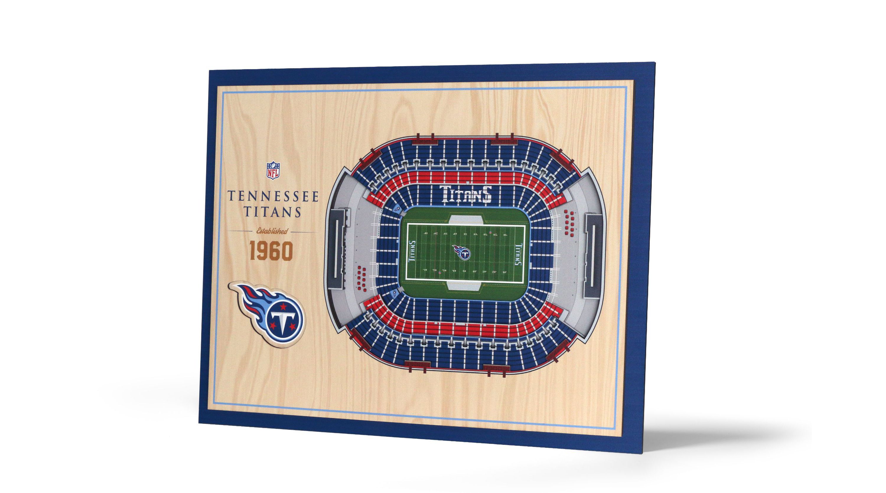 YouTheFan NFL Tennessee Titans 5-Layer StadiumView 3D Wall Art - Nissan Stadium