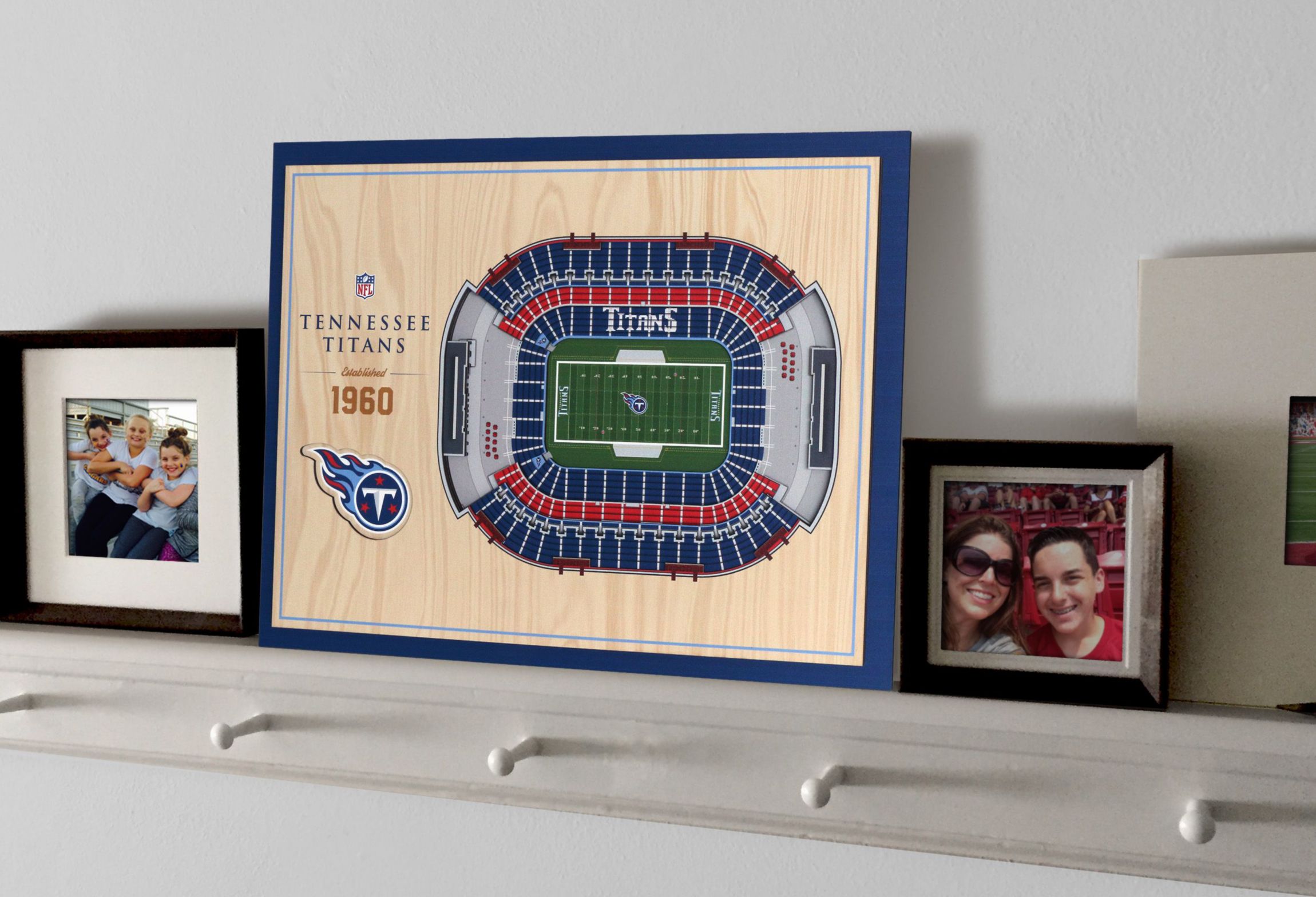 YouTheFan NFL Tennessee Titans 5-Layer StadiumView 3D Wall Art - Nissan Stadium