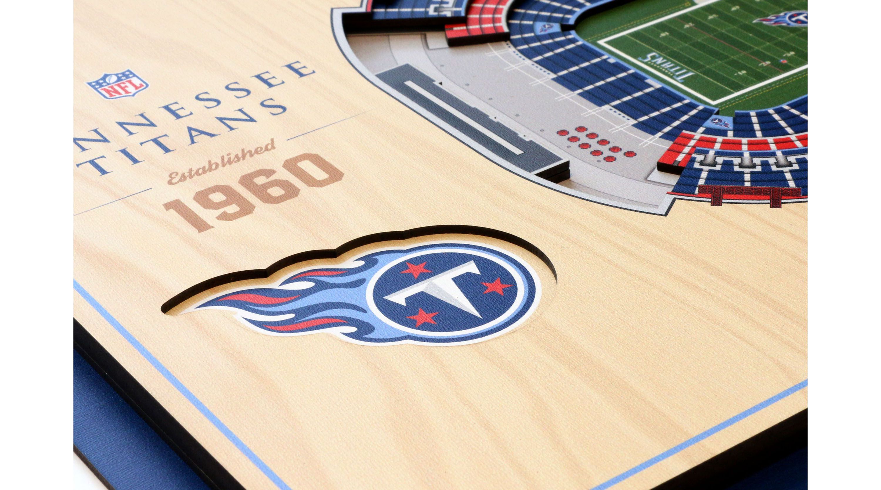 YouTheFan NFL Tennessee Titans 5-Layer StadiumView 3D Wall Art - Nissan Stadium