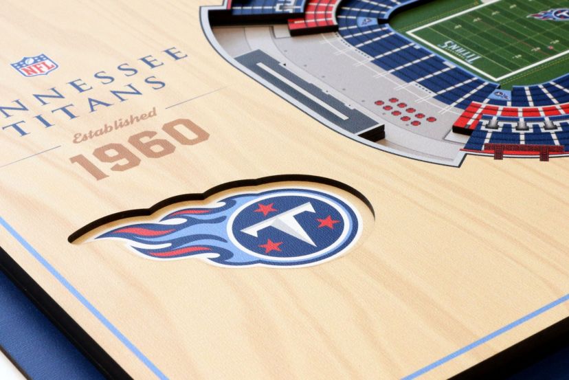 YouTheFan NFL Tennessee Titans 5-Layer StadiumView 3D Wall Art - Nissan Stadium