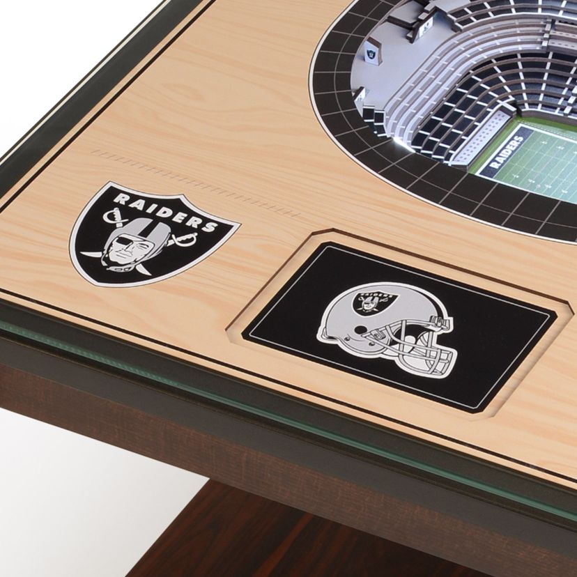 YouTheFan NFL Las Vegas Raiders 25-Layer StadiumViews Lighted End Table - Allegiant Stadium