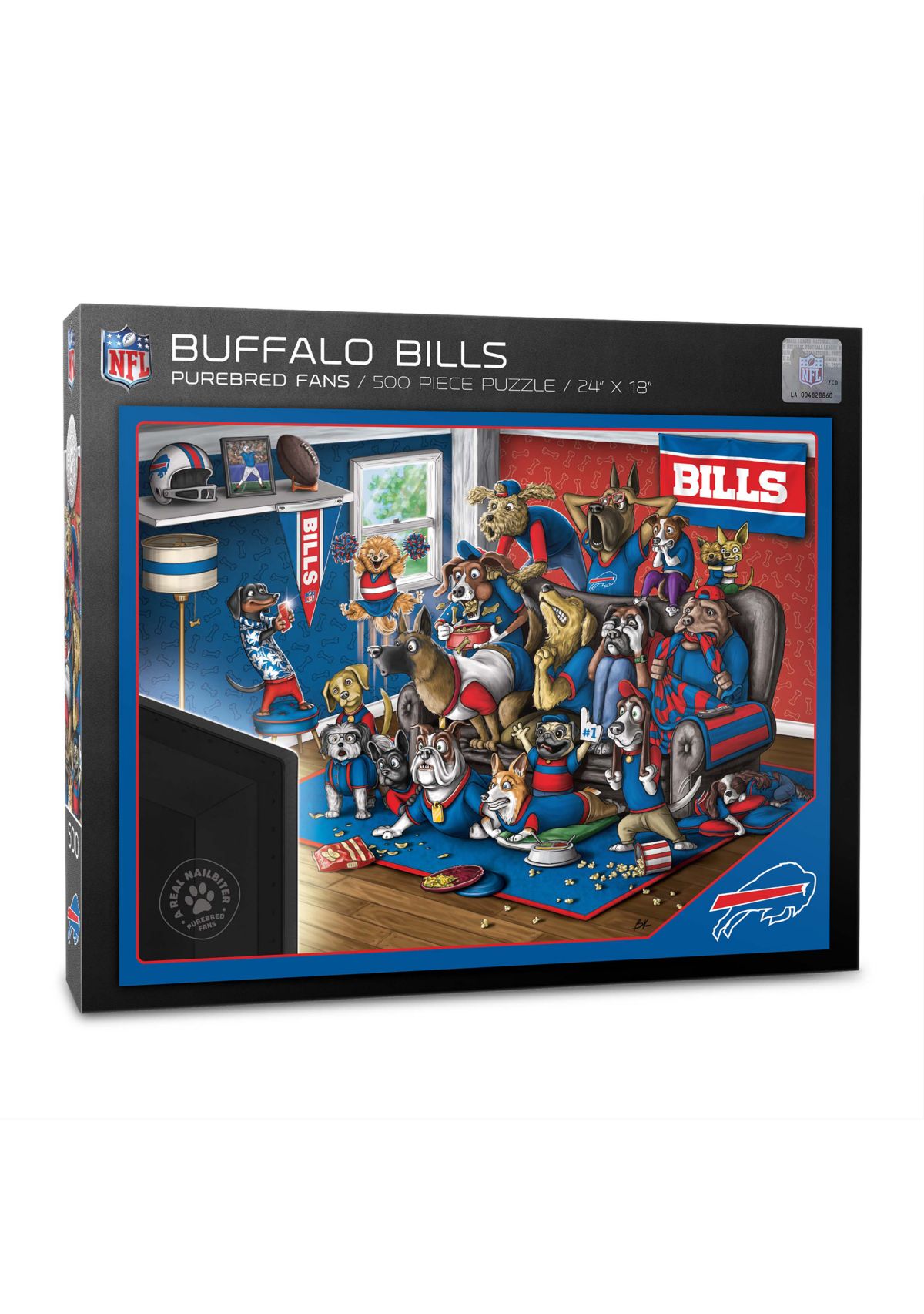 YouTheFan NFL Buffalo Bills Purebred Fans 500pc Puzzle - "A Real Nailbiter"