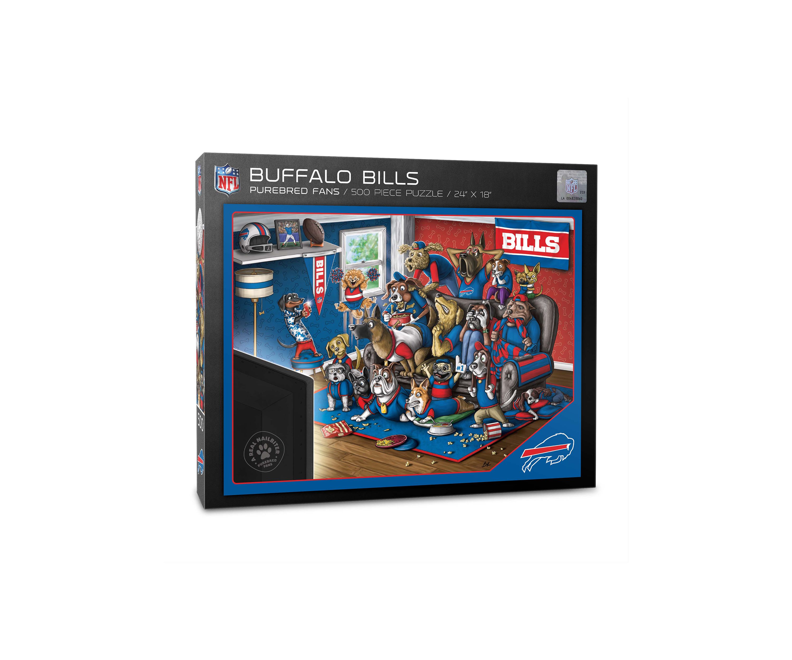 YouTheFan NFL Buffalo Bills Purebred Fans 500pc Puzzle - "A Real Nailbiter"
