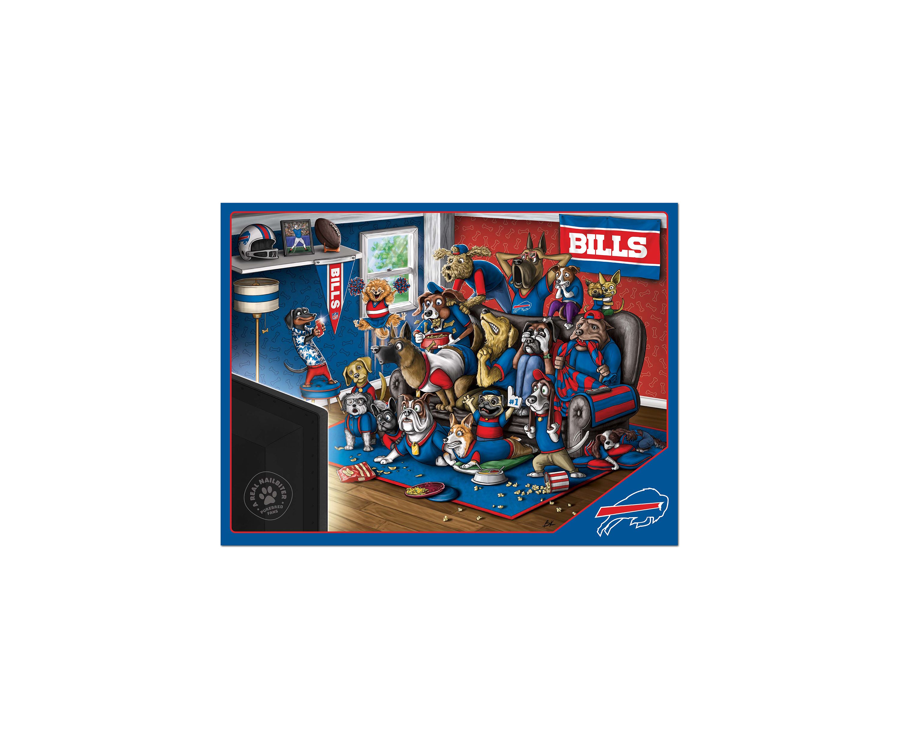 YouTheFan NFL Buffalo Bills Purebred Fans 500pc Puzzle - "A Real Nailbiter"