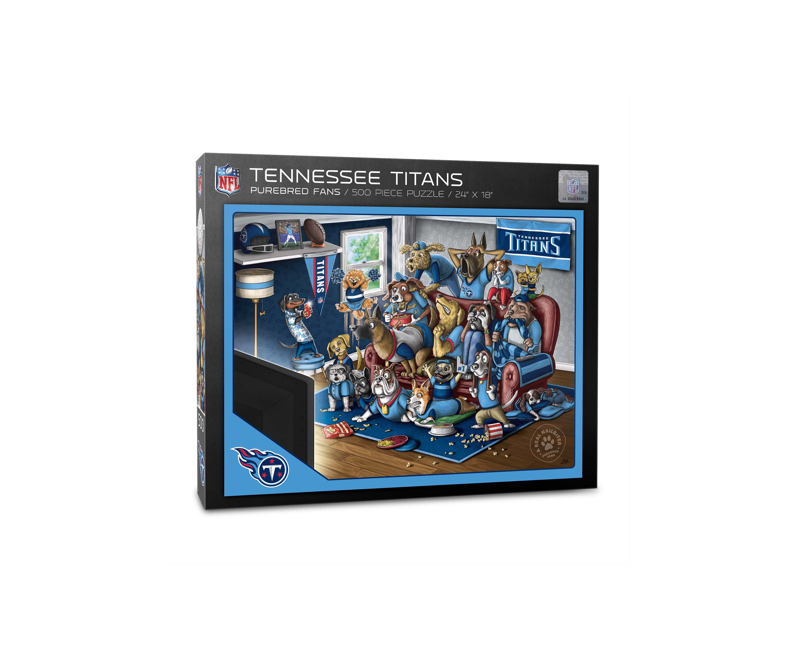 YouTheFan NFL Tennessee Titans Purebred Fans 500pc Puzzle - "A Real Nailbiter"