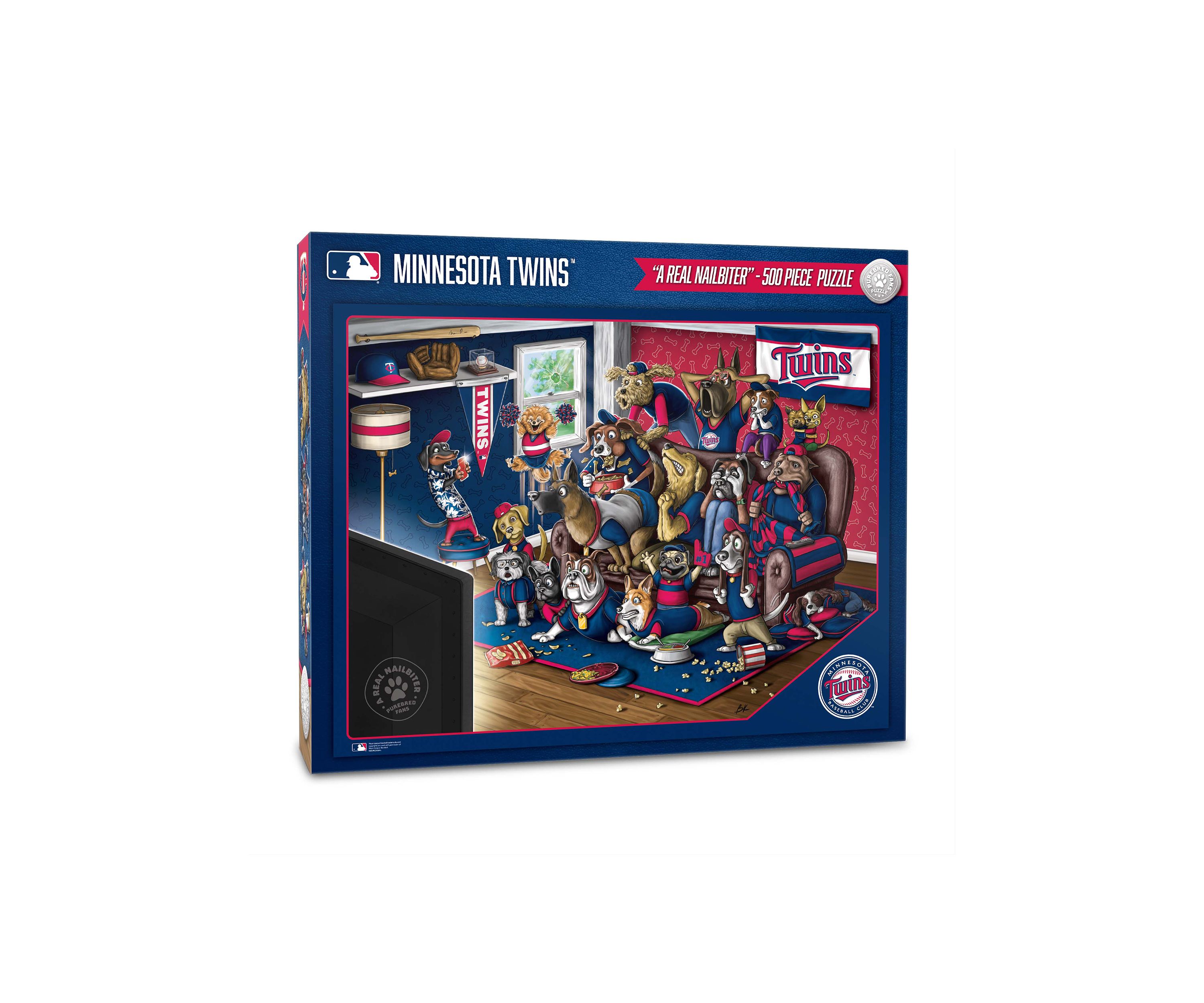 YouTheFan MLB Minnesota Twins Purebred Fans 500pc Puzzle - "A Real Nailbiter"