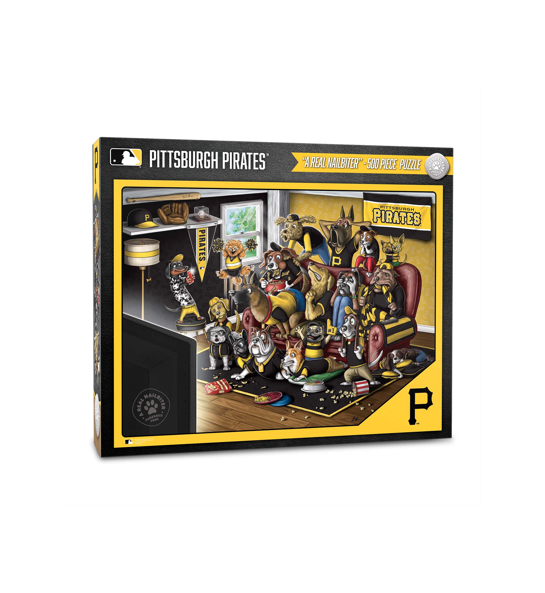 YouTheFan MLB Pittsburgh Pirates Purebred Fans 500pc Puzzle - "A Real Nailbiter"
