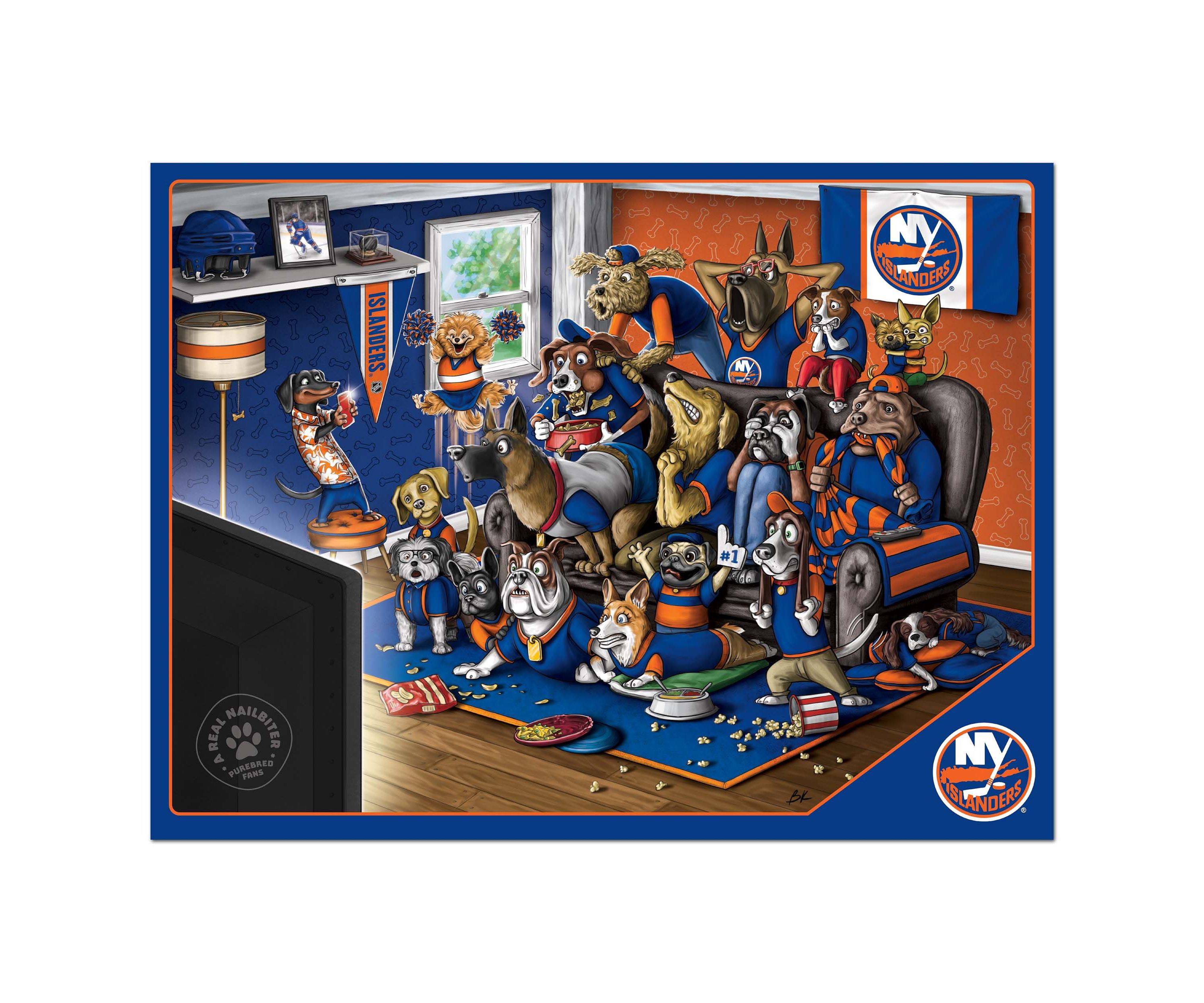 YouTheFan NHL New York Islanders Purebred Fans 500pc Puzzle - "A Real Nailbiter"