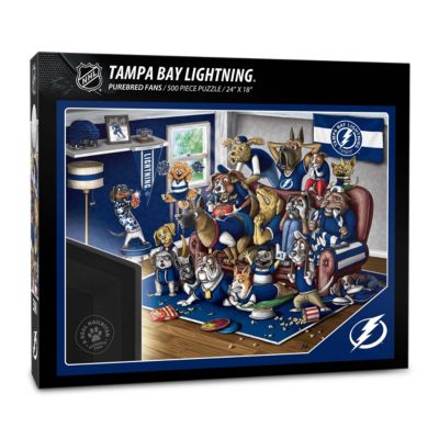 YouTheFan NHL Tampa Bay Lightning Purebred Fans 500pc Puzzle - "A Real Nailbiter"