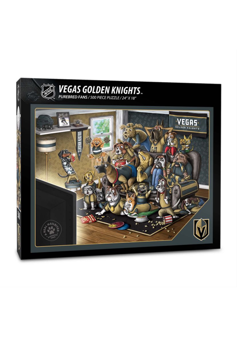 YouTheFan NHL Vegas Golden Knights Purebred Fans 500pc Puzzle - "A Real Nailbiter"