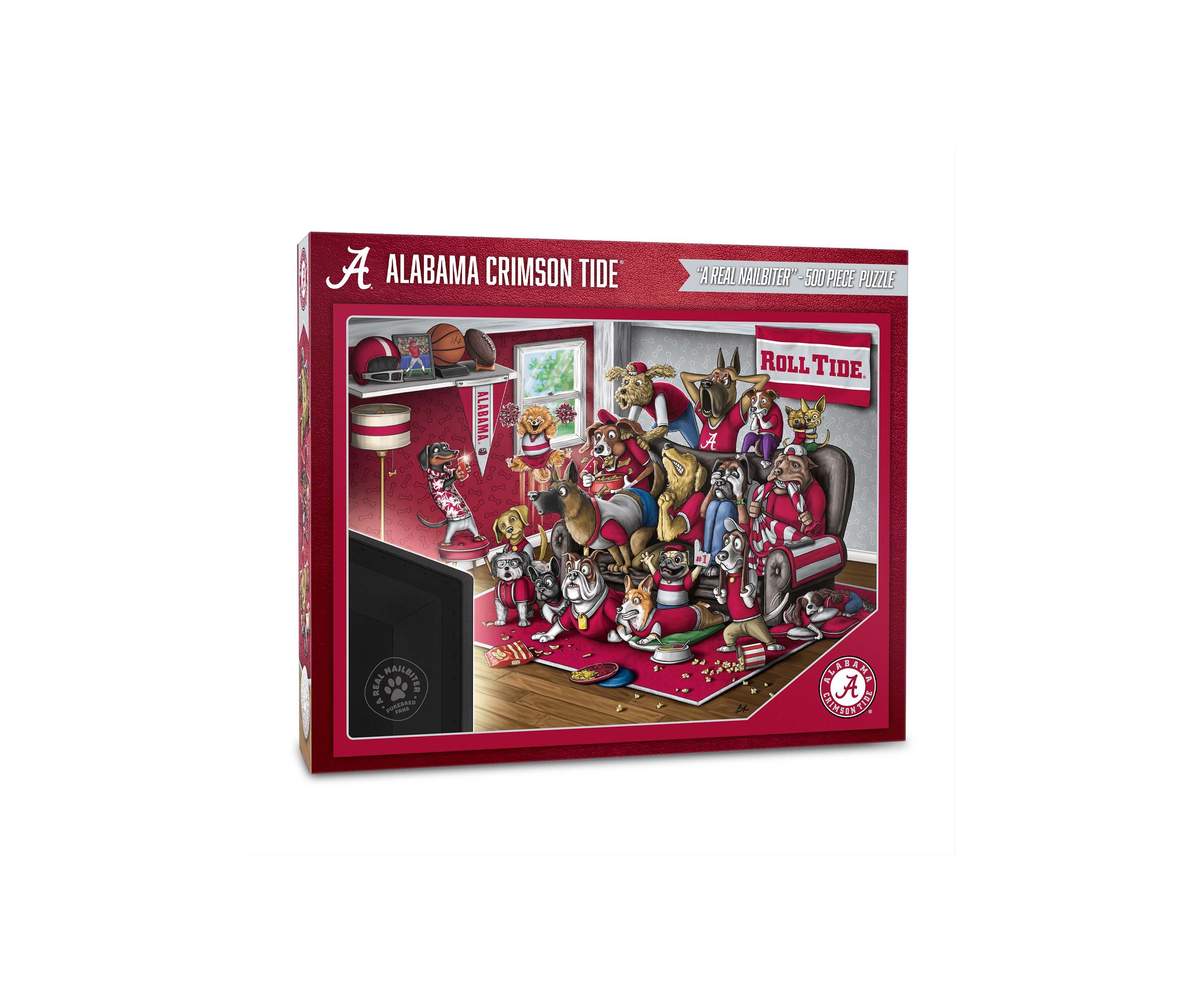 YouTheFan NCAA Alabama Crimson Tide Purebred Fans 500pc Puzzle - "A Real Nailbiter"